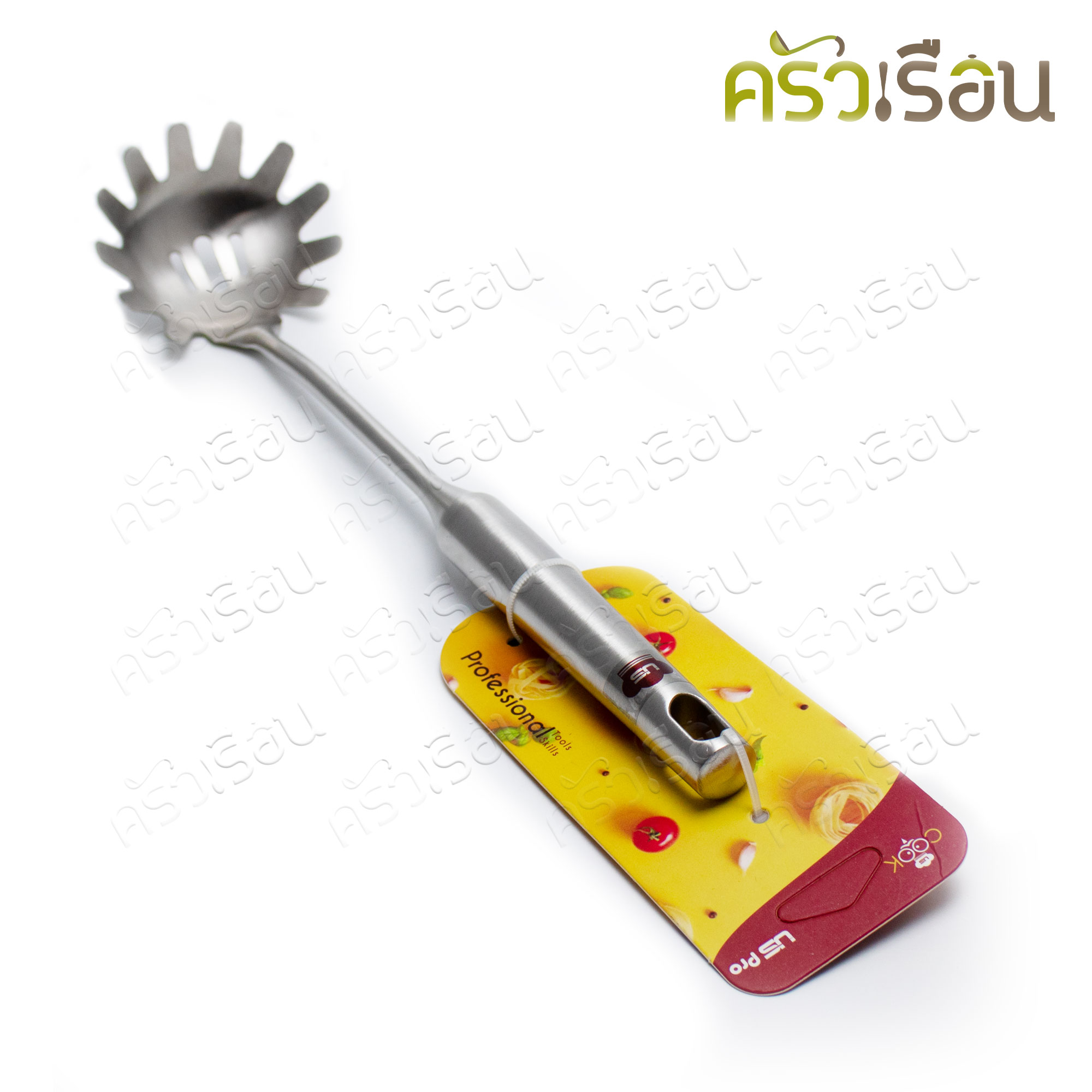 US ที่ตักสปาเก็ตตี้ ด้ามสเตนเลส กลม 9 x 34.5 ซม. AS-42