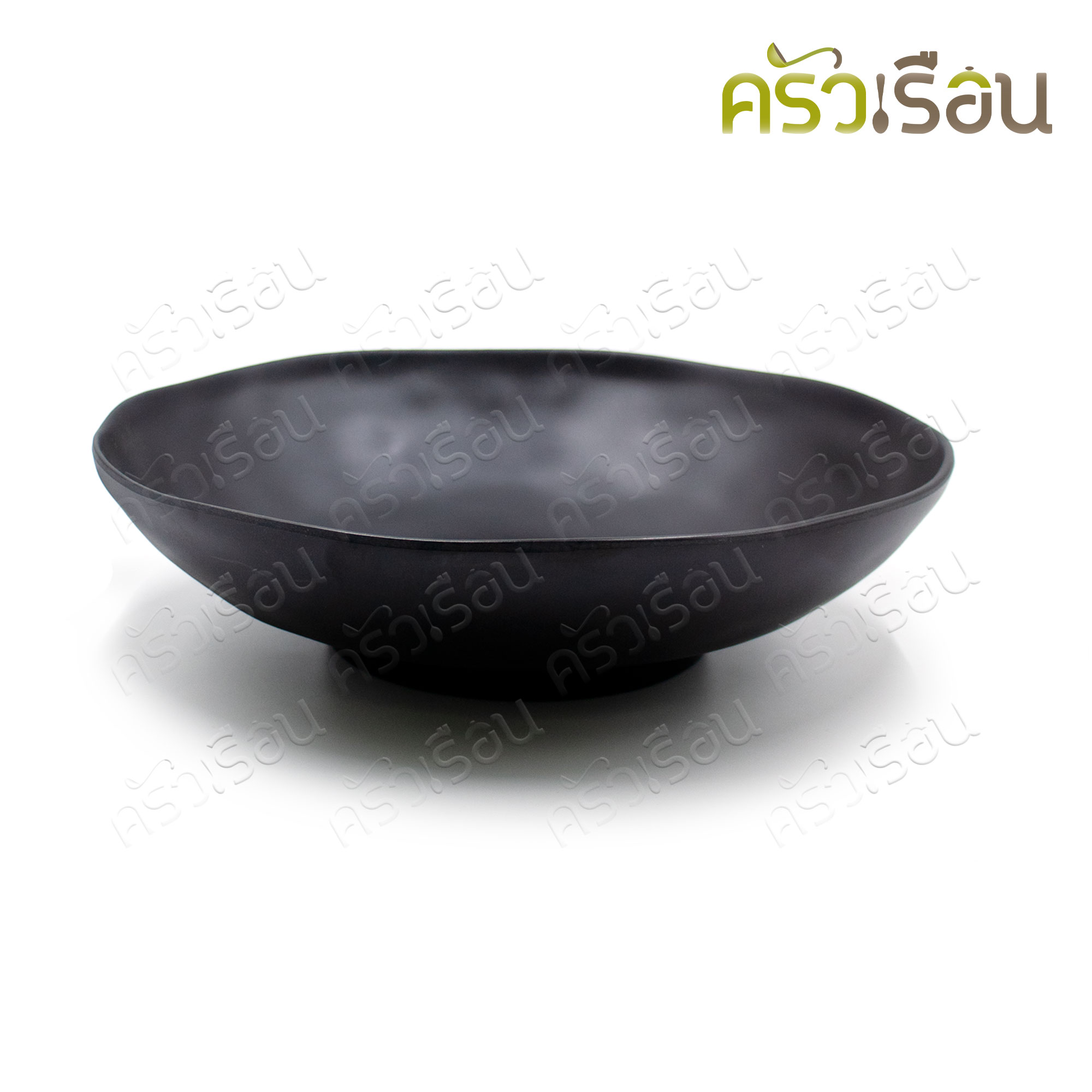 Sumo ชามราเมน เมลามีน สีดำ ลายหิน ทรงญี่ปุ่น 12.25 นิ้ว B202-12.25 ชามสลัด