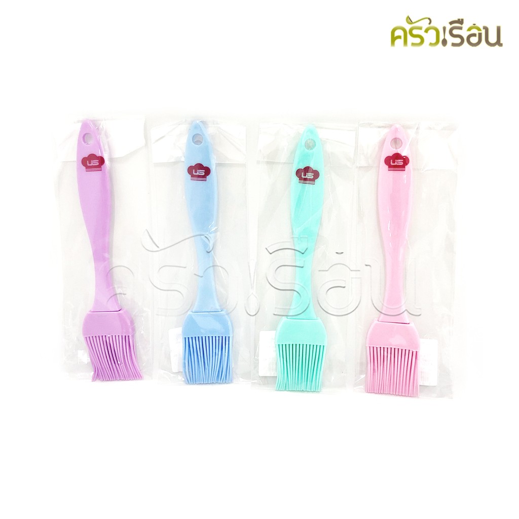 US แปรงทาเนย ซิลิโคน ขนาด 20.5 ซม. BS-B21 ราคาต่ออัน คละสี แปรงซิลิโคน