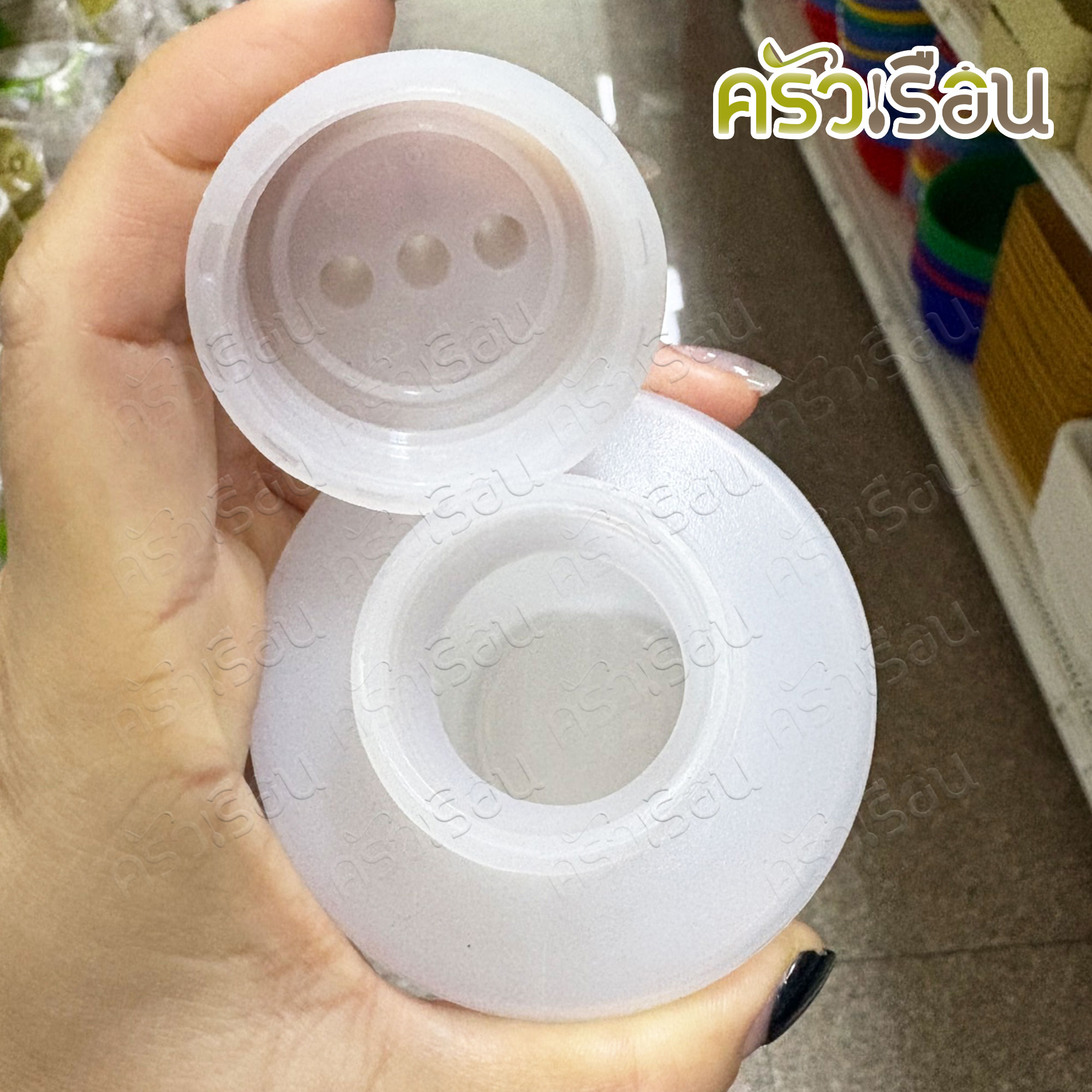 Reangwa Standard ขวดบีบ พลาสติก ฝา 3 รู RW9094+2 ขาว 12 ออนซ์ / 340 ml. Ø5.9 X 19 ซม. ขวดบีบ ขวดซอส