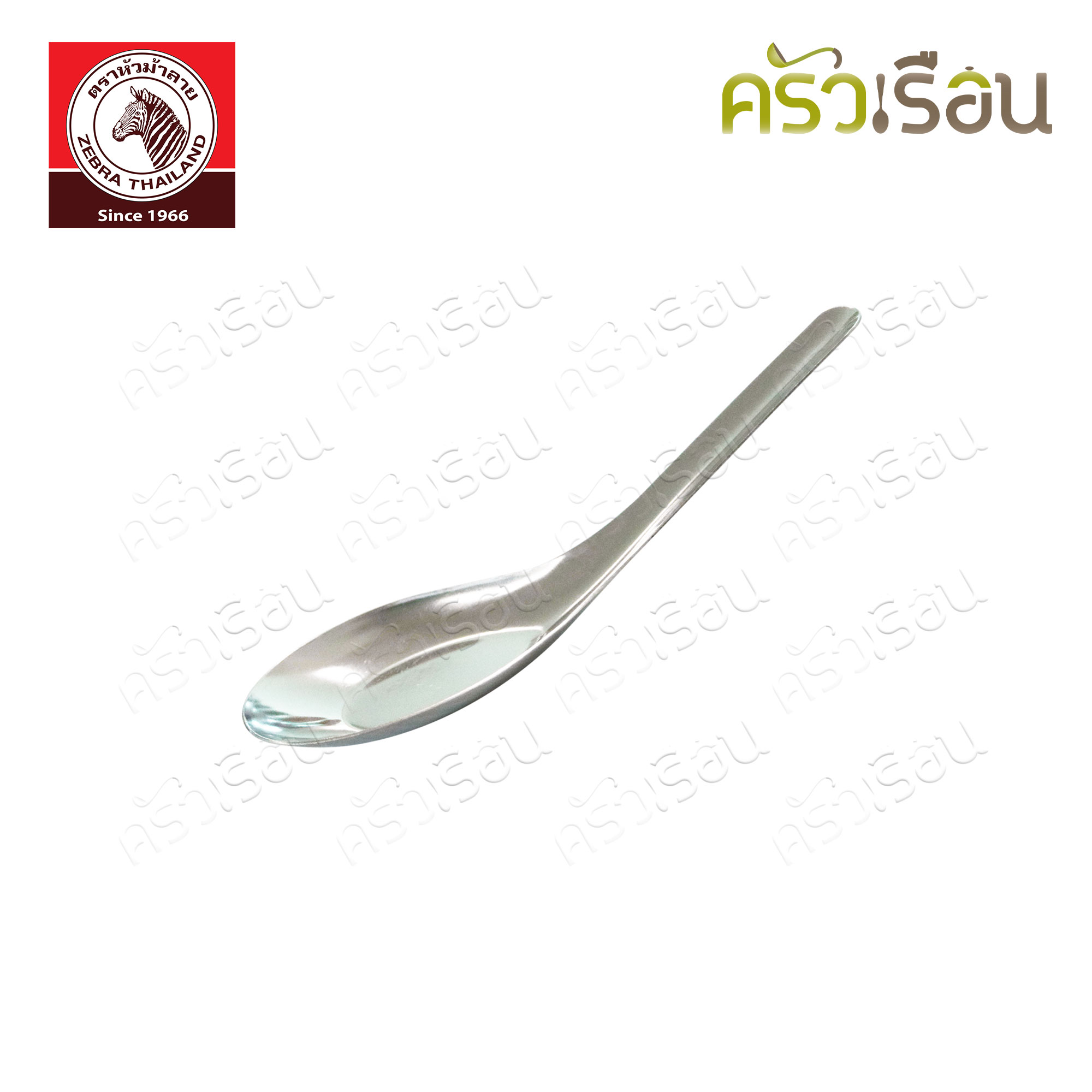 ZEBRA Dessert Chinese Spoon 11.5 x 3.6 cm. pack 12 pcs. 100100