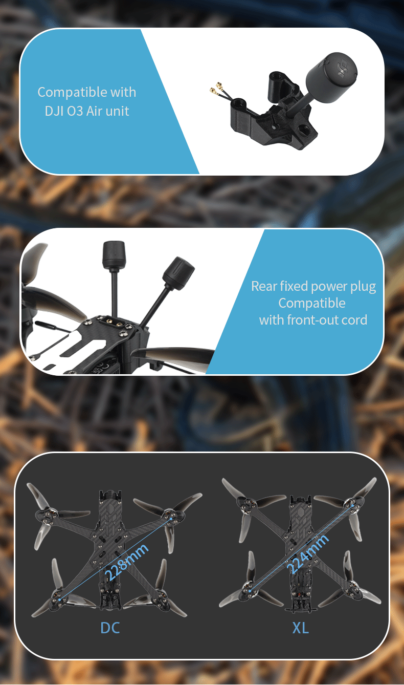 [D5-1] DeepSpace SEEKER5 5inch freestyle FPV Drone DJI O4 PRO with GPS 6S อุปกรณ์โดรน Drone