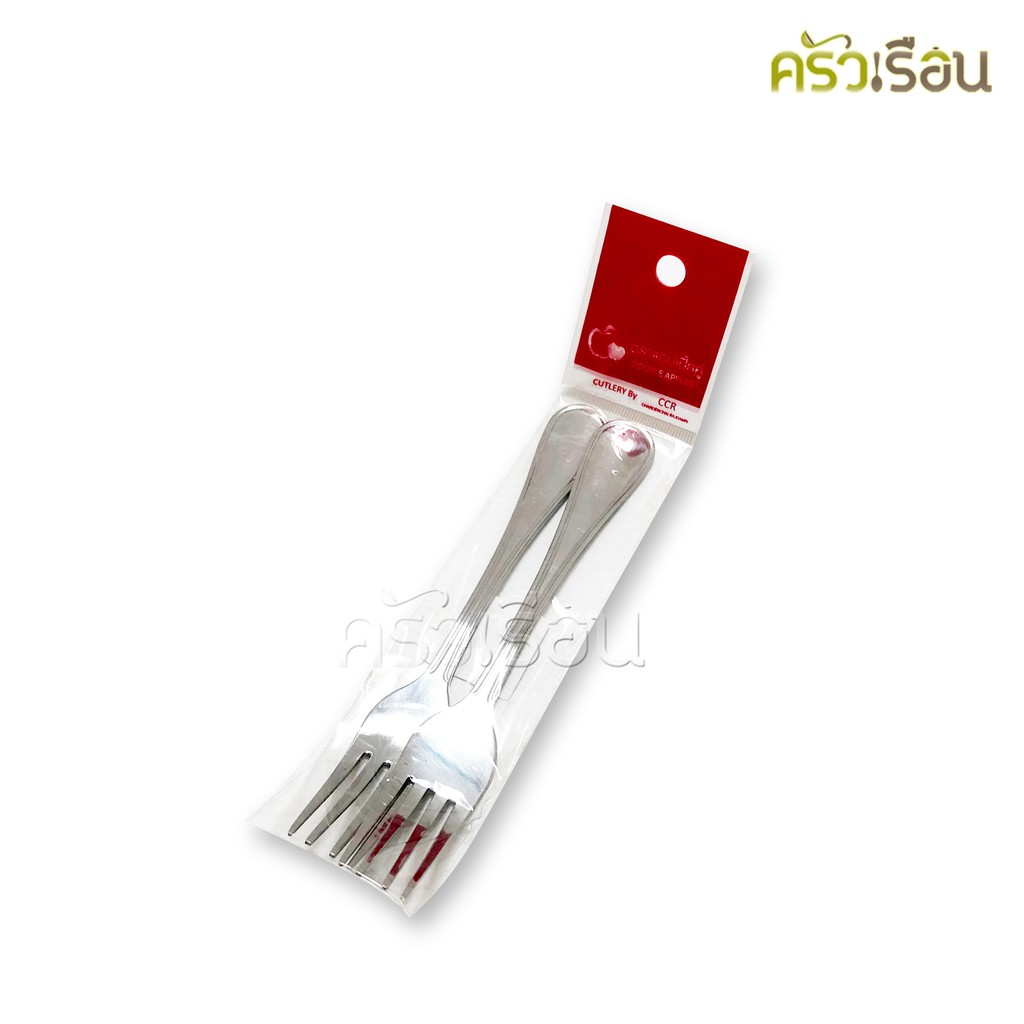 Double Apples ส้อมขนม สเตนเลส ลาย 857 ขนาด 14 ซม. 1 คู่