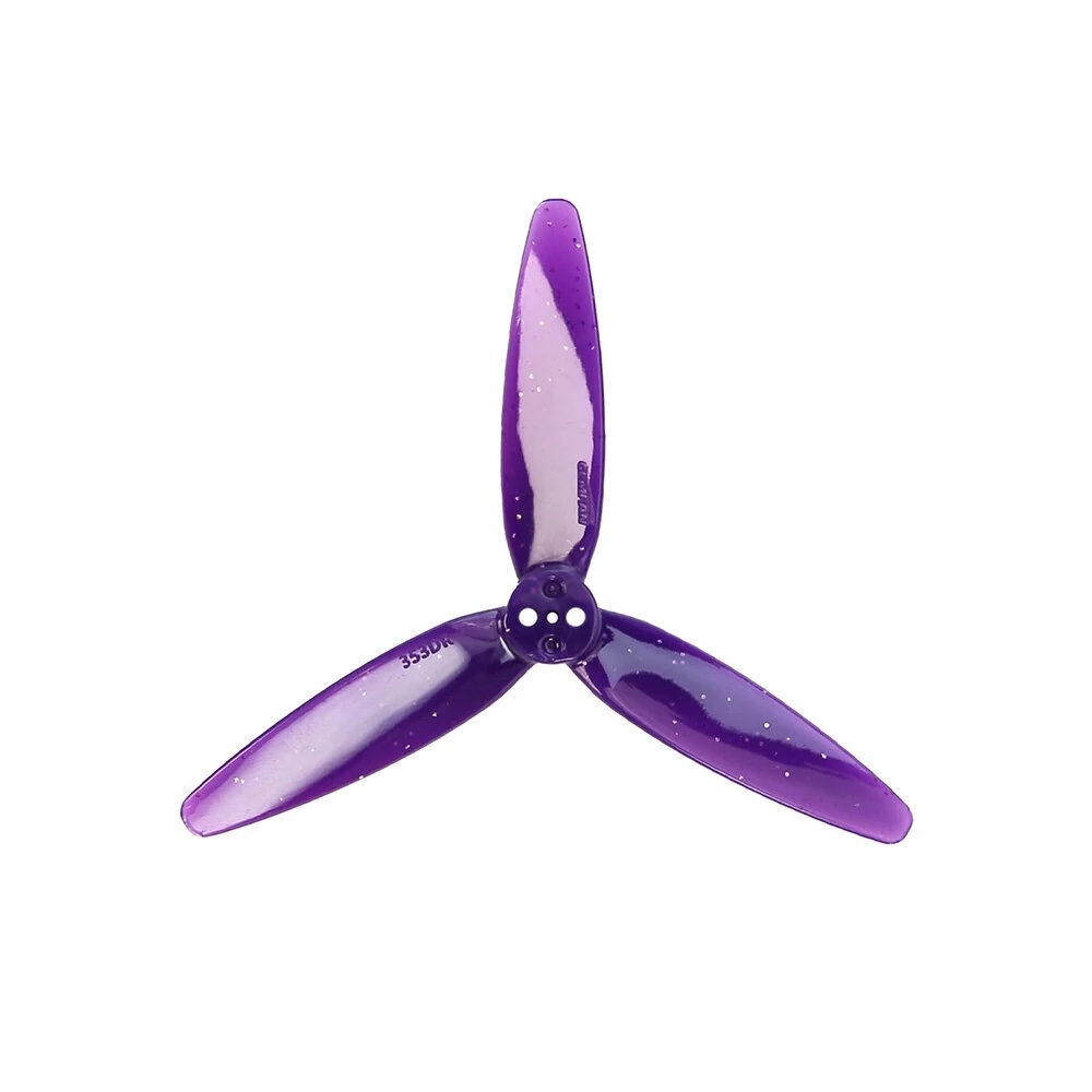 3.5-G6 Gemfan 353D Zoe 3525 3.5 Inch 3-blades 3D PC Propeller 1.5mm 3 Holesใบจิ๋ว โดรนซิ่ง RC