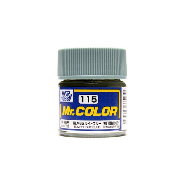 Mr.Color C115 RLM65 Light Blue Semi-Gloss (10ml) Mr. Hobby 4973028635539