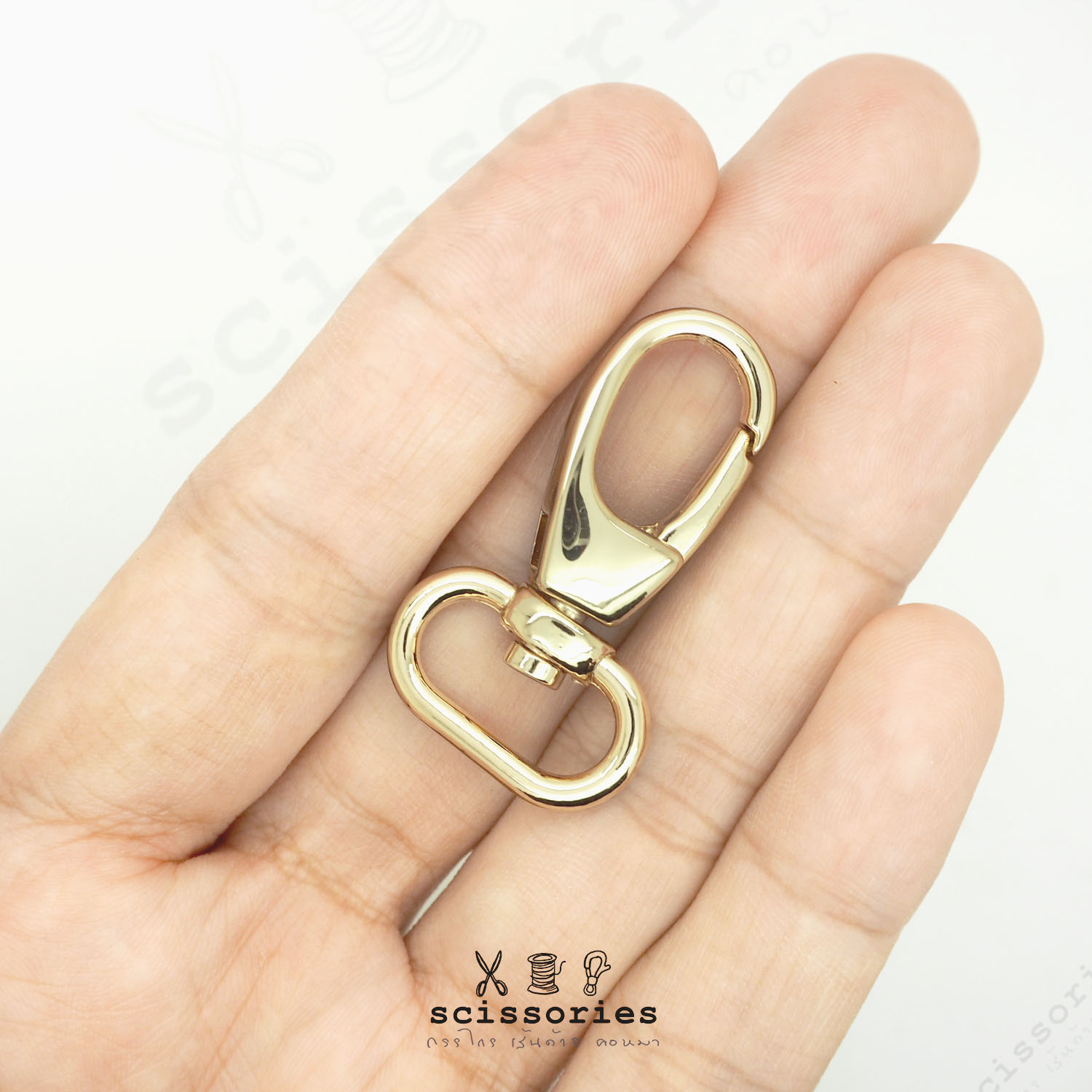 คอหมา 1.3cm 5 หุน สีทอง/2 ตัว