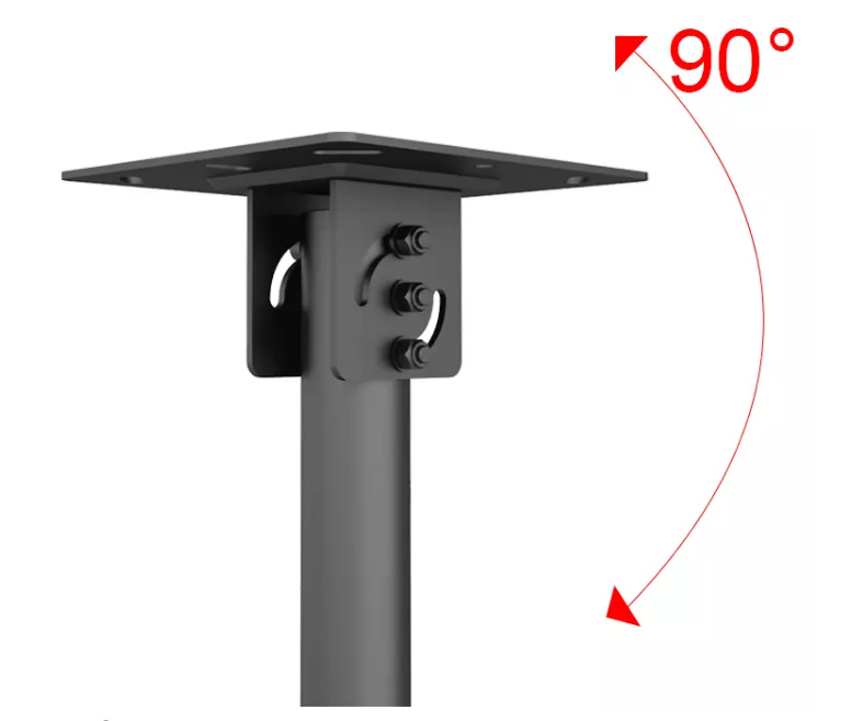 ขายึดีวีกับเพดานห้อง แบบคู่แนวนอน