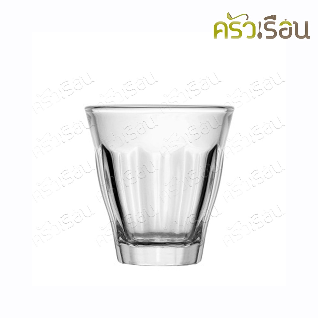 LUCKY GLASS แก้วชอต กลีบบัว 2.9 oz. 85 ml. #47 Vintage Tumbler LG-100503 แก้วน้ำ