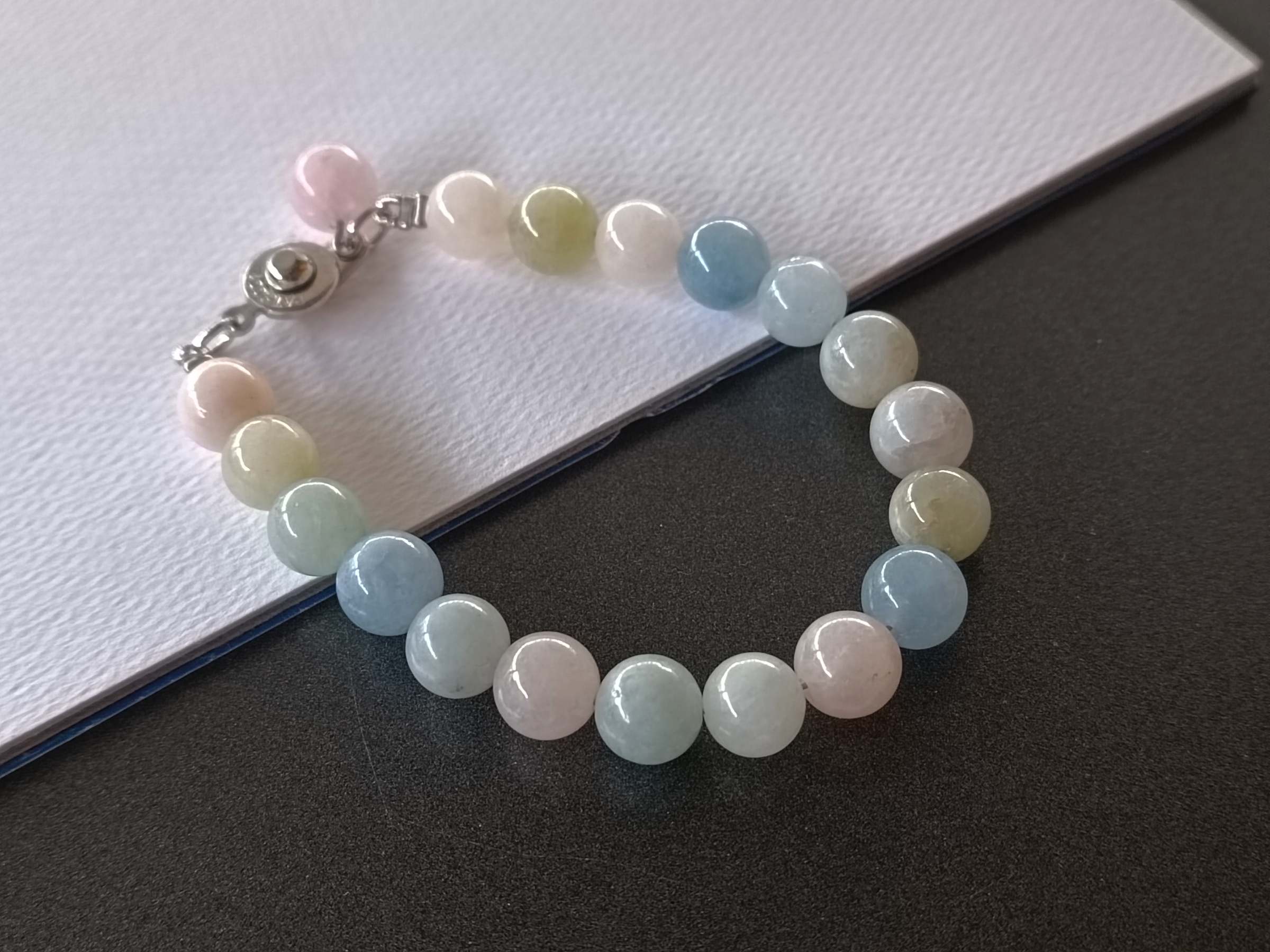สร้อยข้อมือหินแท้ เบริล Beryl Bracelet (For Protection)
