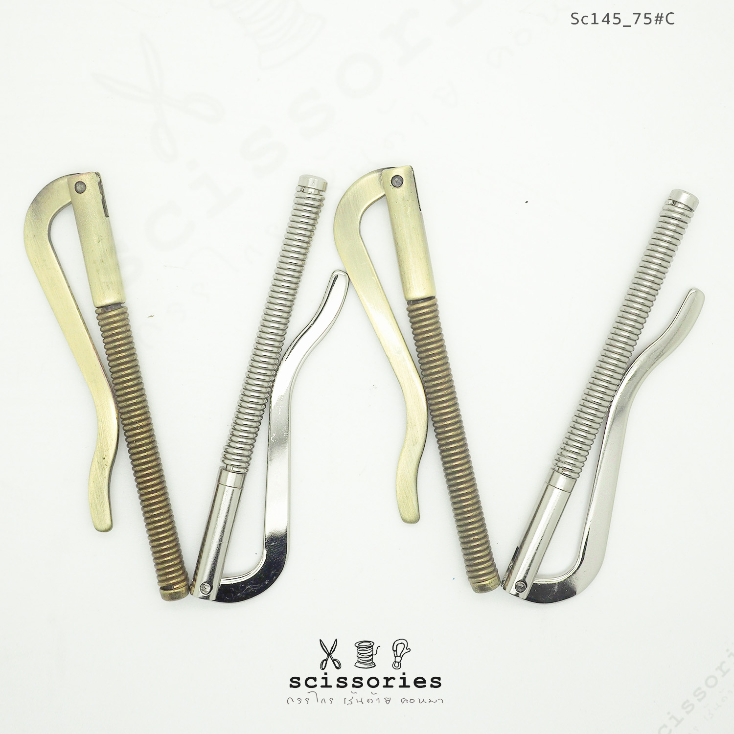 ตัวหนีบแบงค์ 7.5 cm สีเงิน/2ตัว