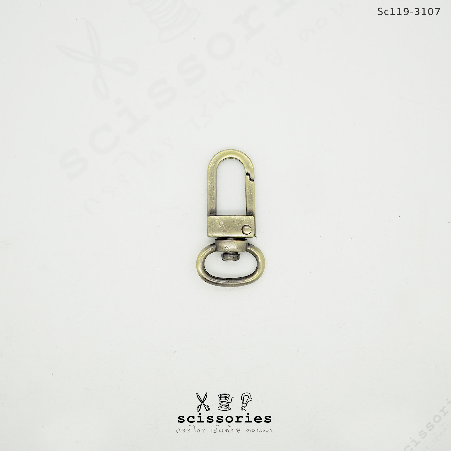 คอหมากรงนก 1 cm สีเหลืองขัด /2 ตัว