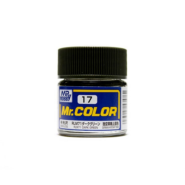 Mr.Color C17 RLM71 Dark Green Semi-Gloss (10ml) 4973028535761 Mr. Hobby