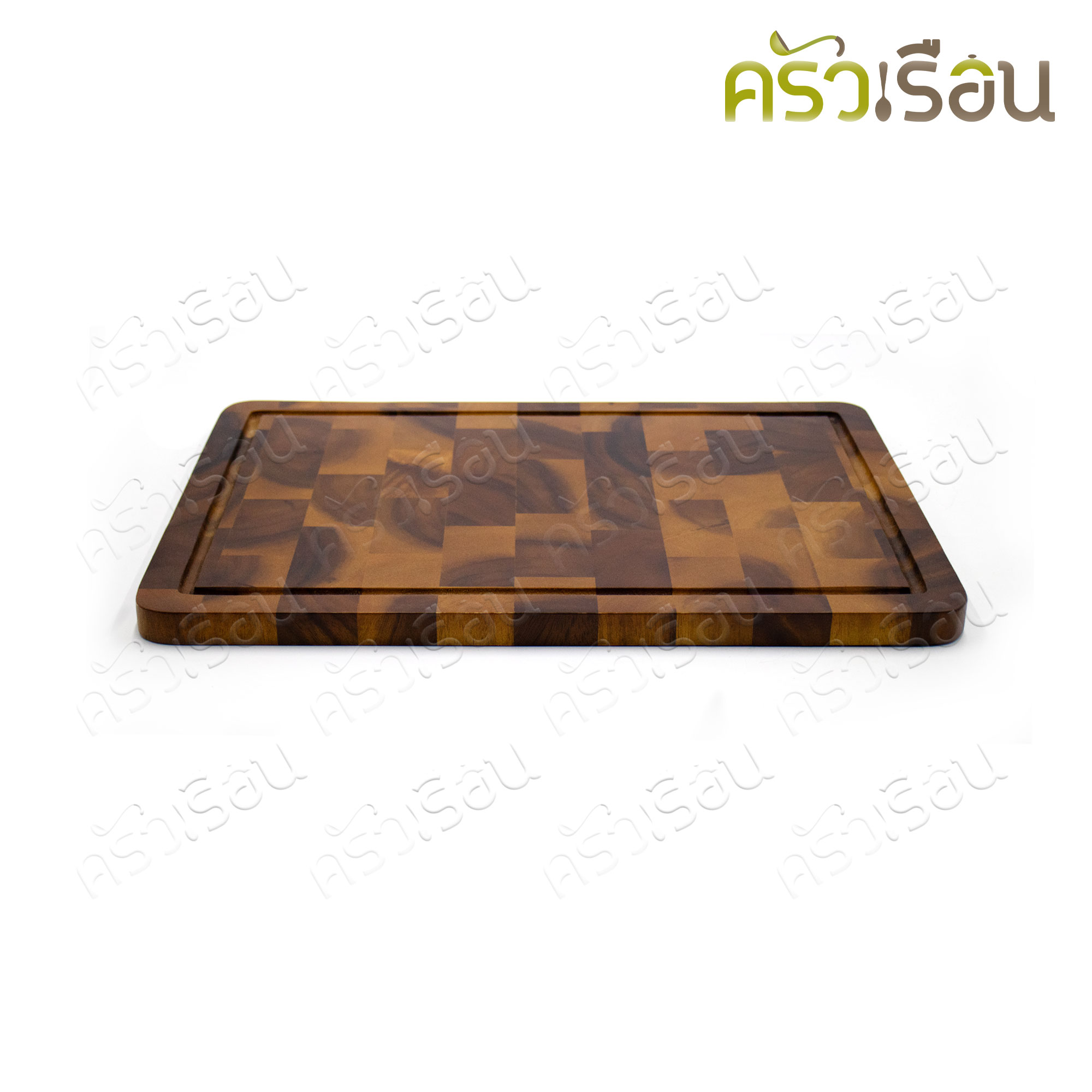 CMG เขียงไม้ end grain มีร่อง 14 x 19 นิ้ว หนา 2 ซม. เขียง End Grain