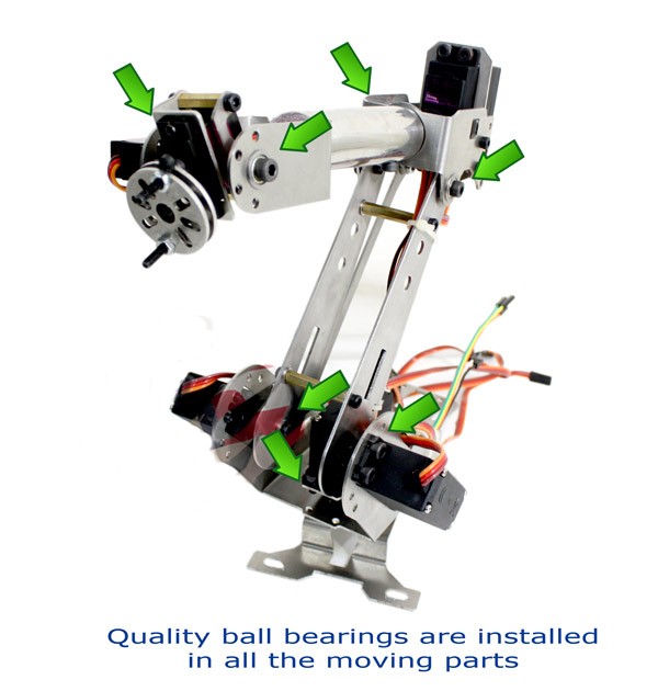 SNA900 6DOF robotic Arm stainless steel 6 Axis Clamp Rotating Mechanical for Arduino Raspberry