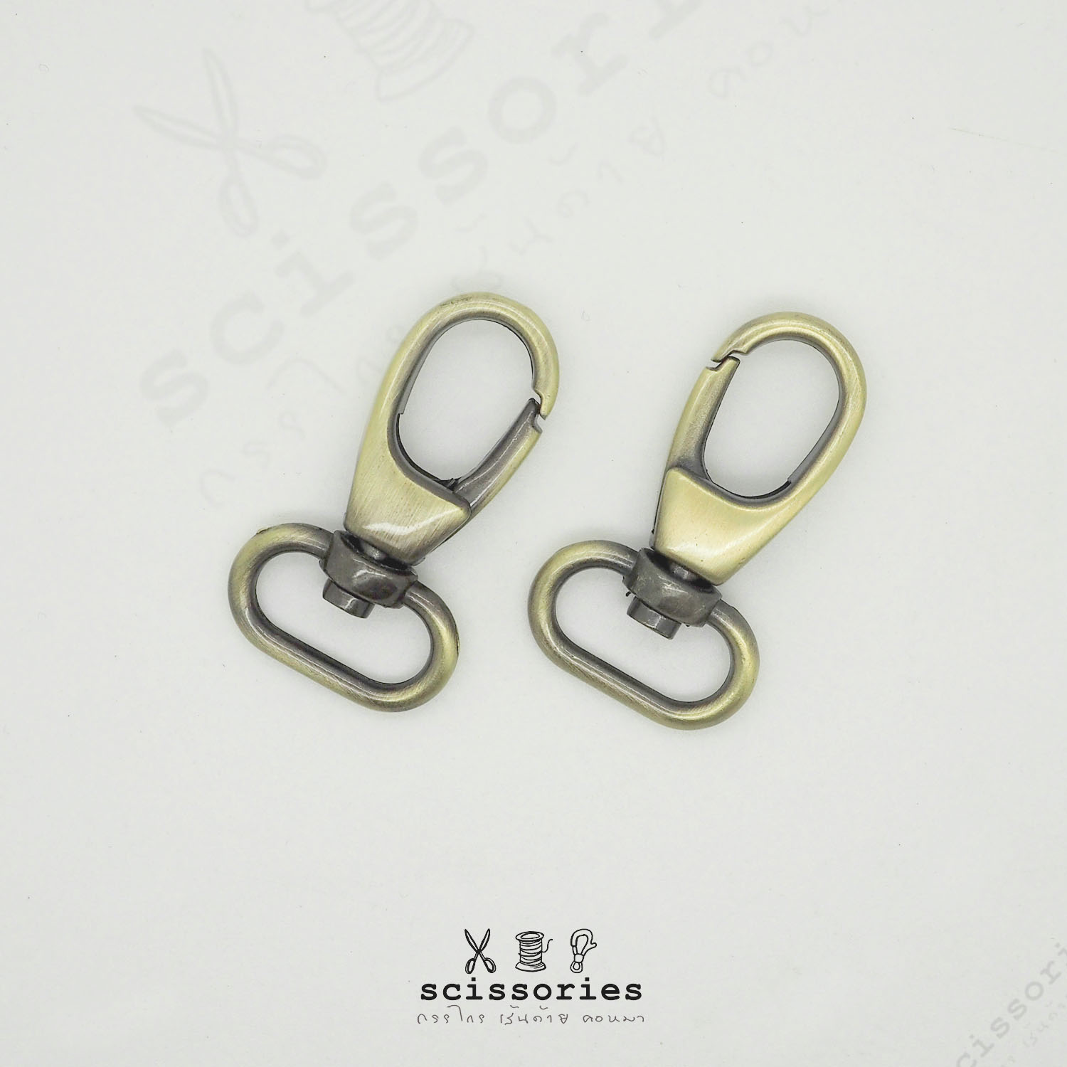 คอหมา 1.3cm 5 หุน สีเหลืองปัด/2 ตัว