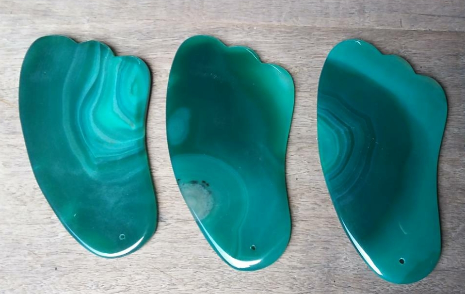 กัวซา หม่าเล่า (Agate & Carnelian Gua Sha)