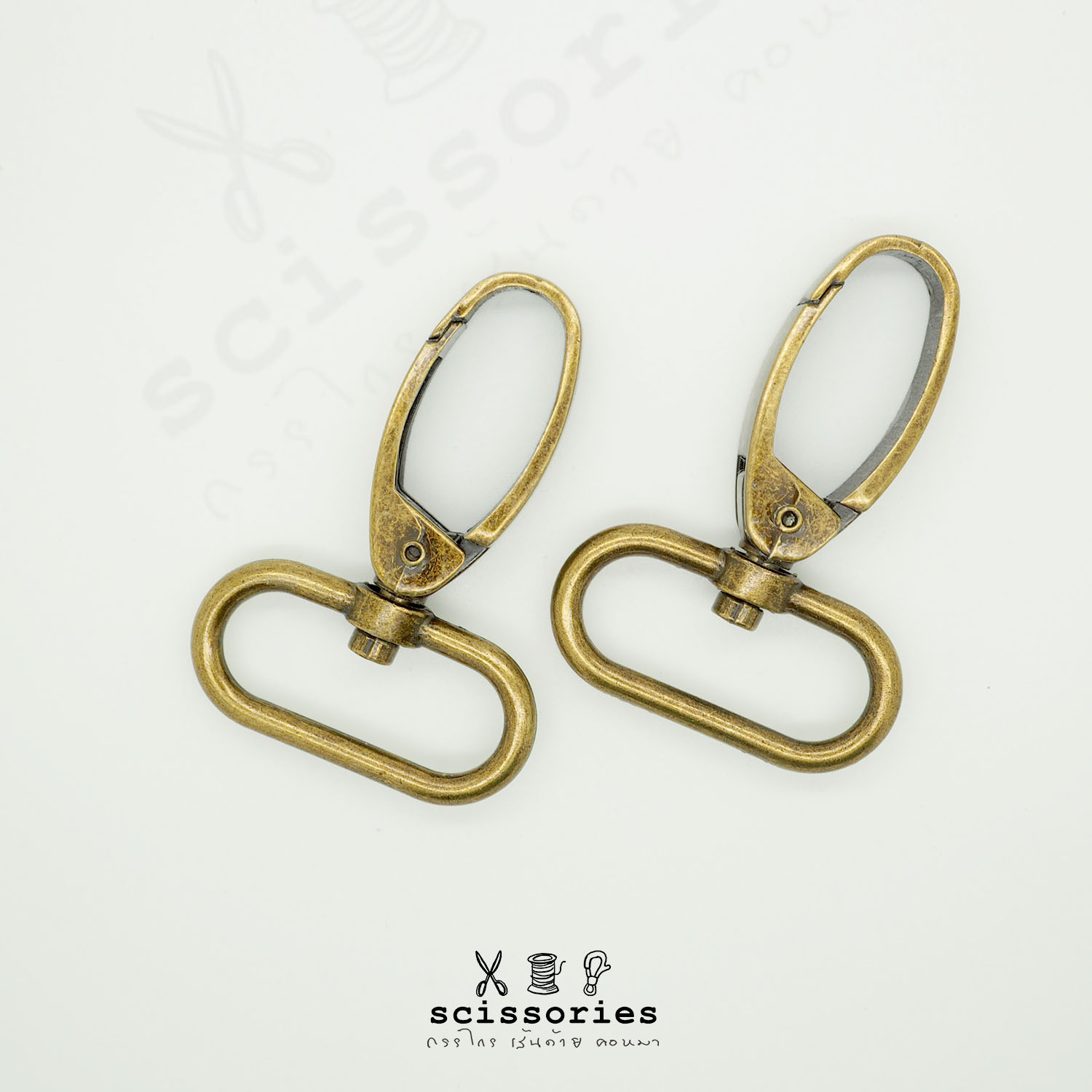 คอหมา 1.2 in สีเหลืองดำ/2 ตัว