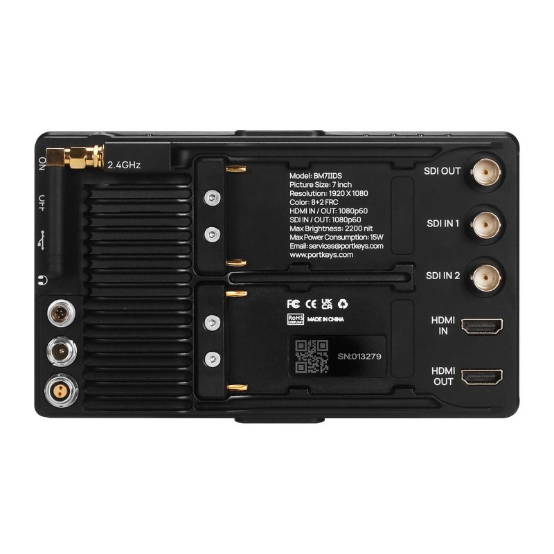 Portkeys BM7II DS: จอภาพ Director Monitor ขนาด 7 นิ้ว สำหรับการตรวจสอบภาพระดับมืออาชีพ พร้อม Multi-Input และ SDI Output