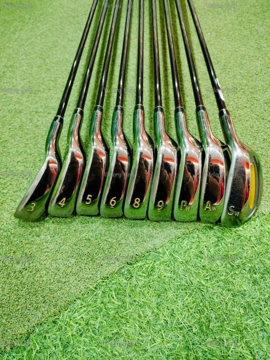 Iron set Maruman MAJESTY Toughest Maraging 3-9 (*ขาดเหล็ก7) Pw Aw Sw