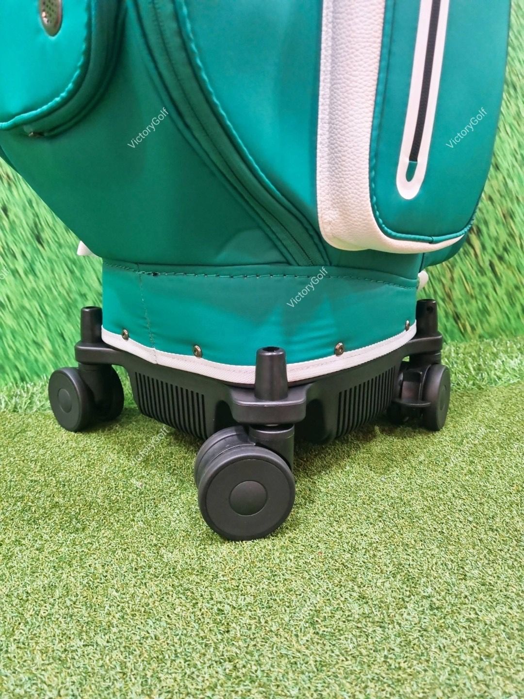 (Genuine) Golf Bag Travel BOYEA One (New version) 4 wheels สีเขียวเข้ม-ขาว *Free Cover Protector