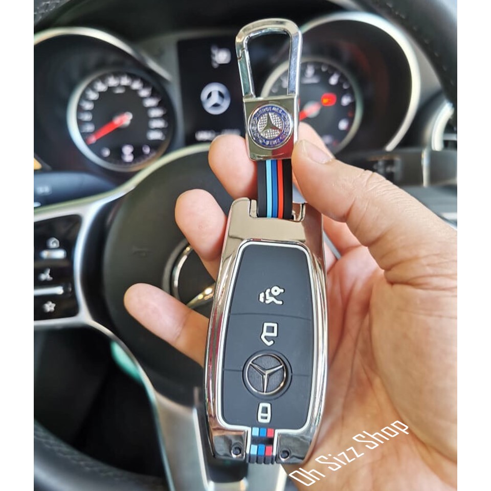 เคสโลหะรีโมทรถ Mercedes-Benz Full Package 2021 (Alloy Up Grade Luminescence 3D Silicone Push button Guard) Key Sets Mercedes-Benz Key Key Sets E-Class, S Class