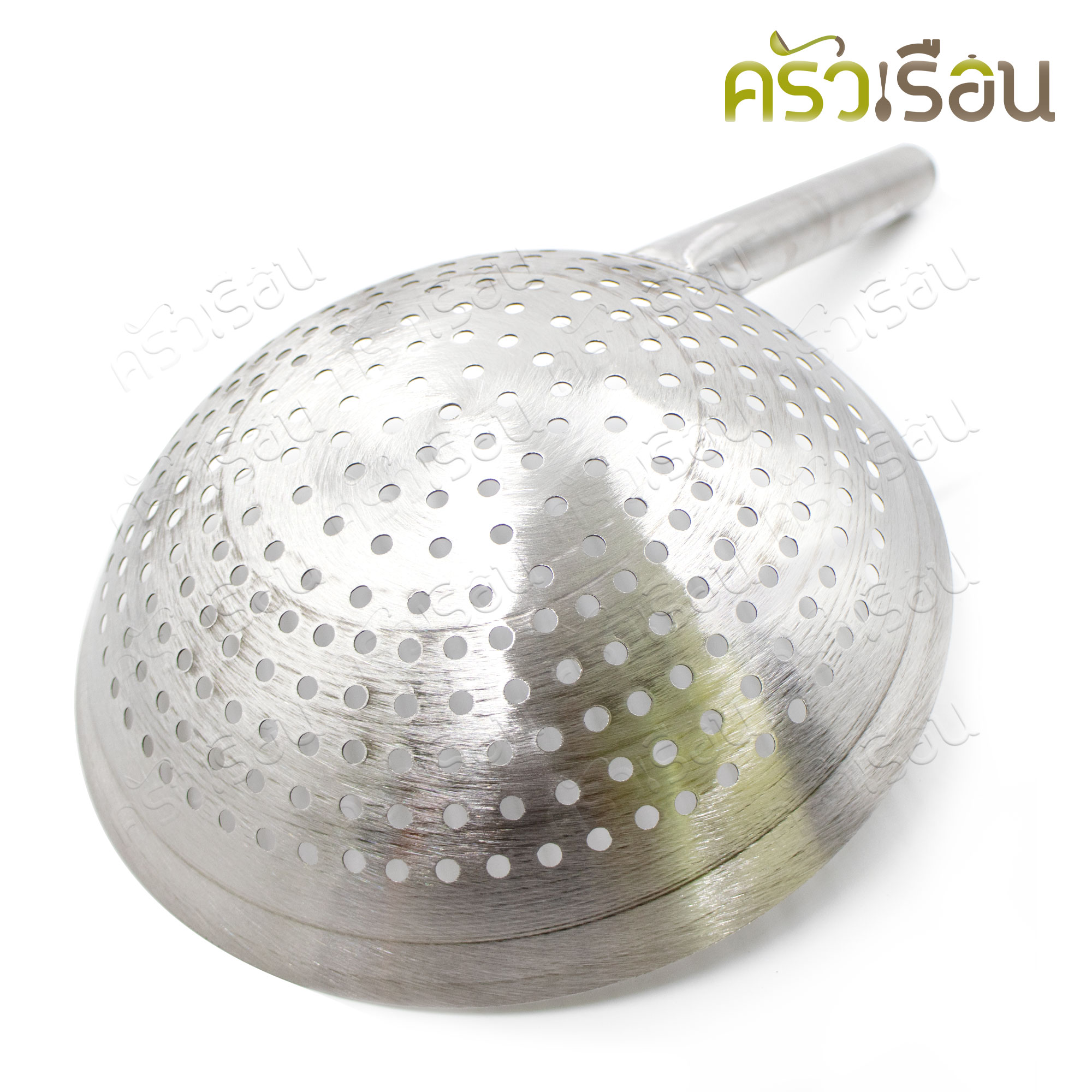 US กระชอน สเตนเลส รูกลม 11 นิ้ว ด้ามสเตนเลส MANQ-11 กระชอนตักของทอด