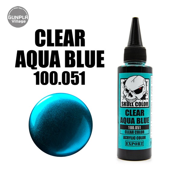 Skull Color 100.051 Clear Aqua Blue 60 ml [Clear Color] 8853100903519