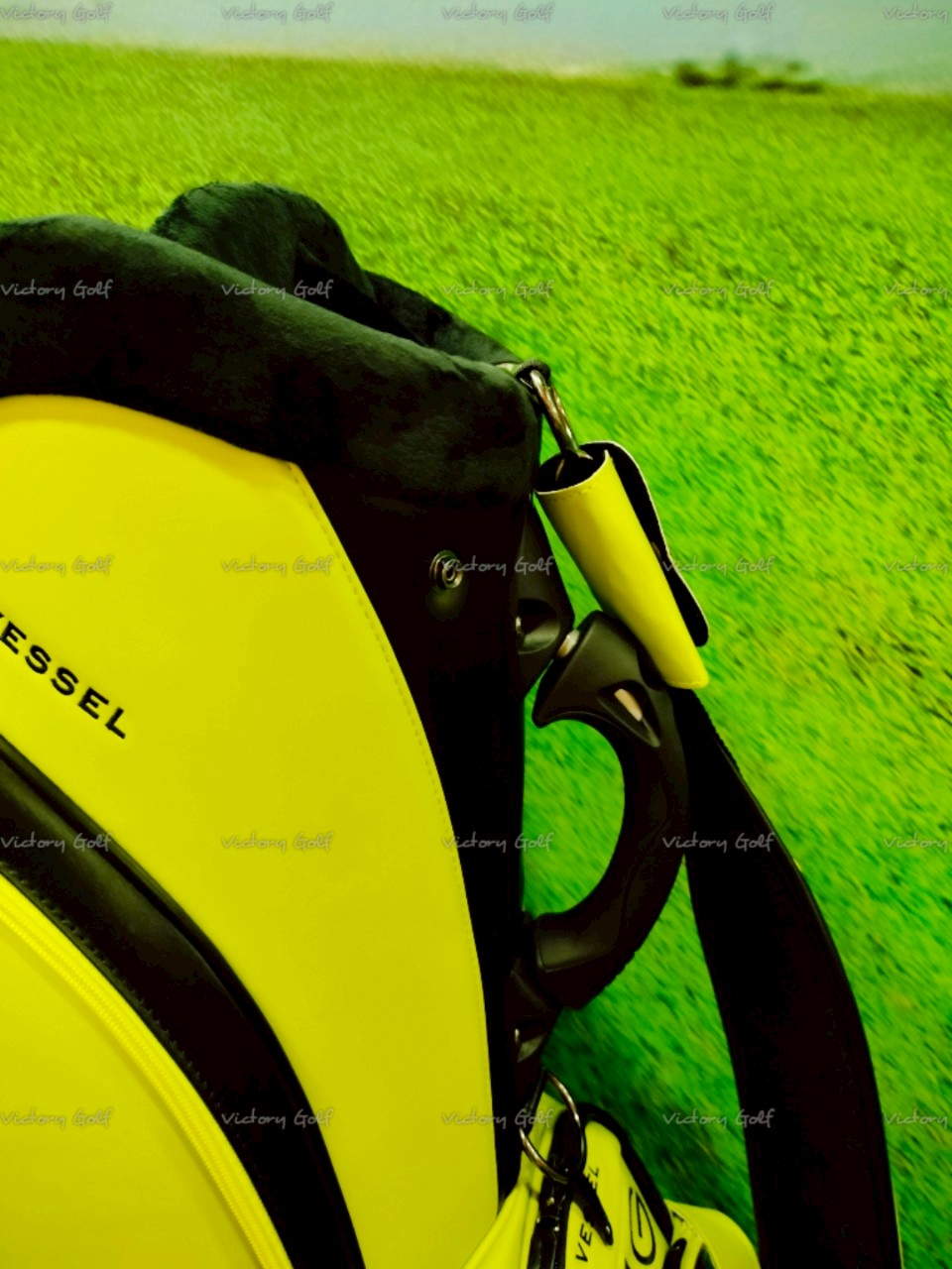 Golf bag SWAG ( PU Material ) 9.5 ( Waterproof zipper ) neon green Color