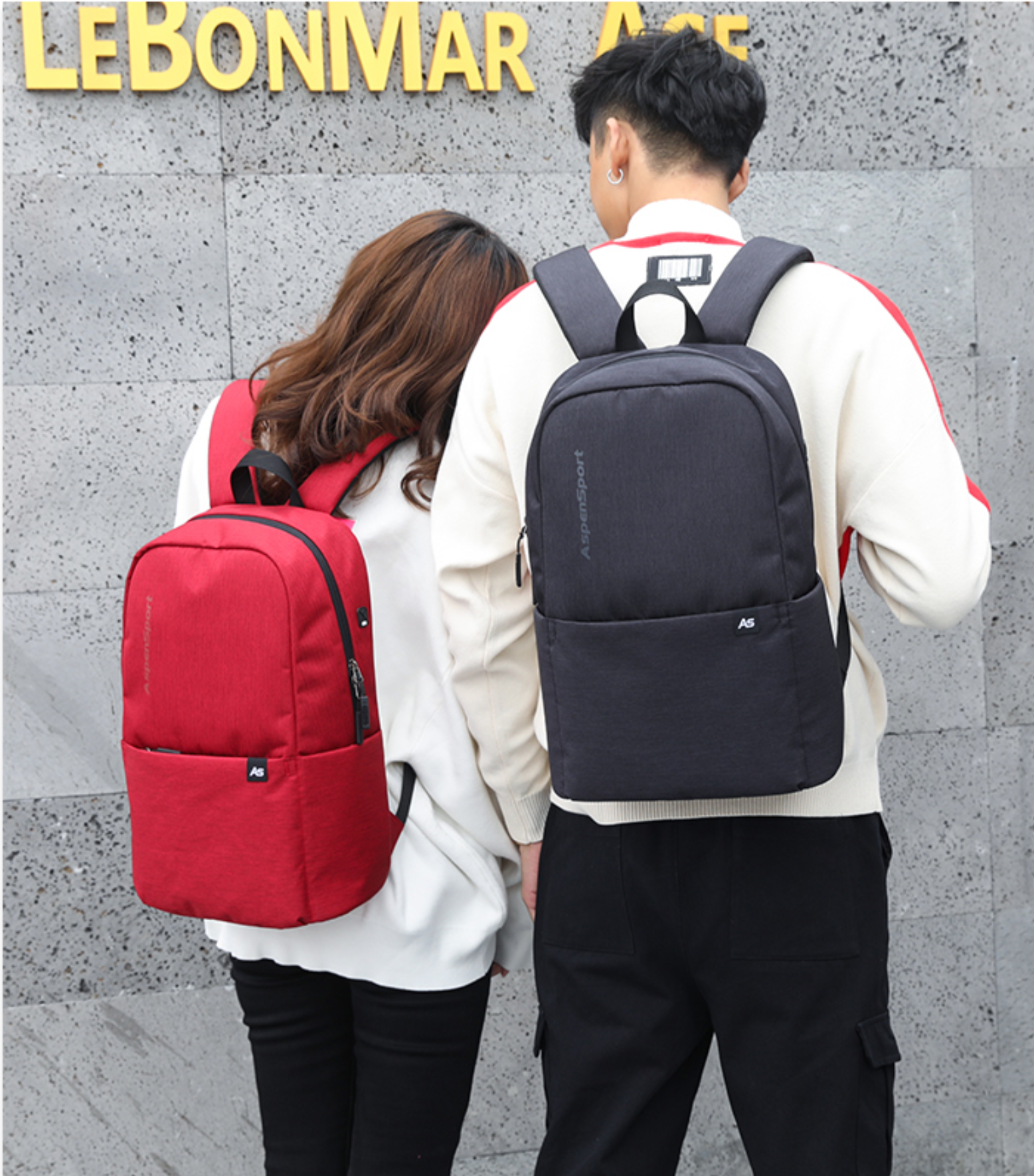AspenSport Backpack Laptop กระเป๋าสะพายหลัง กระเป๋าโน๊ตบุ๊ค 14-16 นิ้ว รุ่น AS-B83 สีเหลีอง