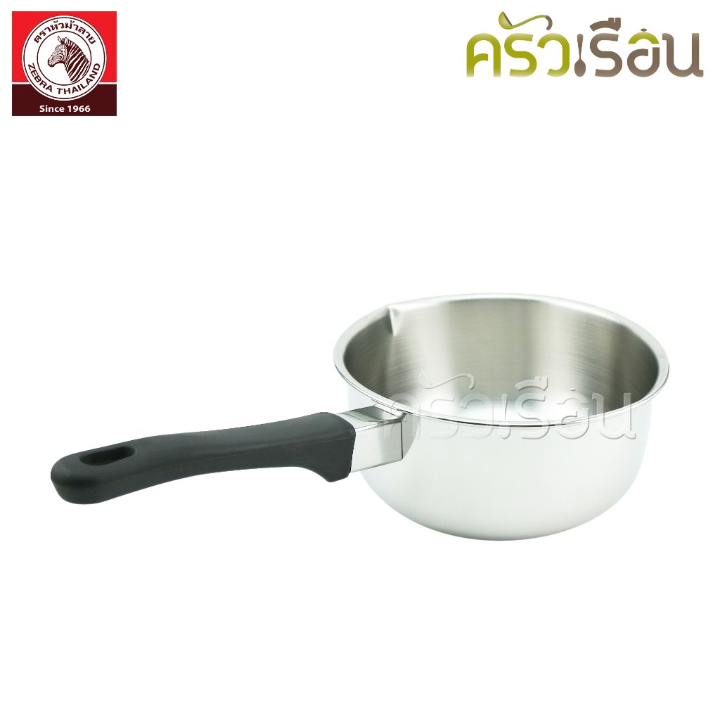 Zebra หม้อด้ามญี่ปุ่น ไม่มีฝา 16 ซม. ความจุ 1.5 ลิตร ตราหัวม้าลาย 166307