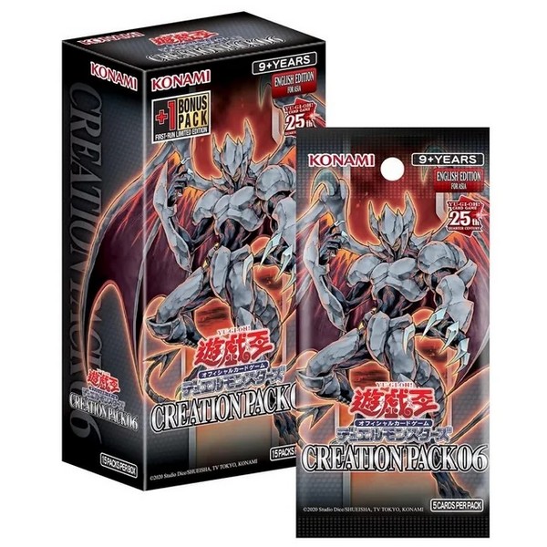 Konami Yu-Gi-Oh! Asia English - Creation Pack 06 (CR06-AE) แบบกล่อง (15 ซอง) 4988602178128 (การ์ดยูกิ)