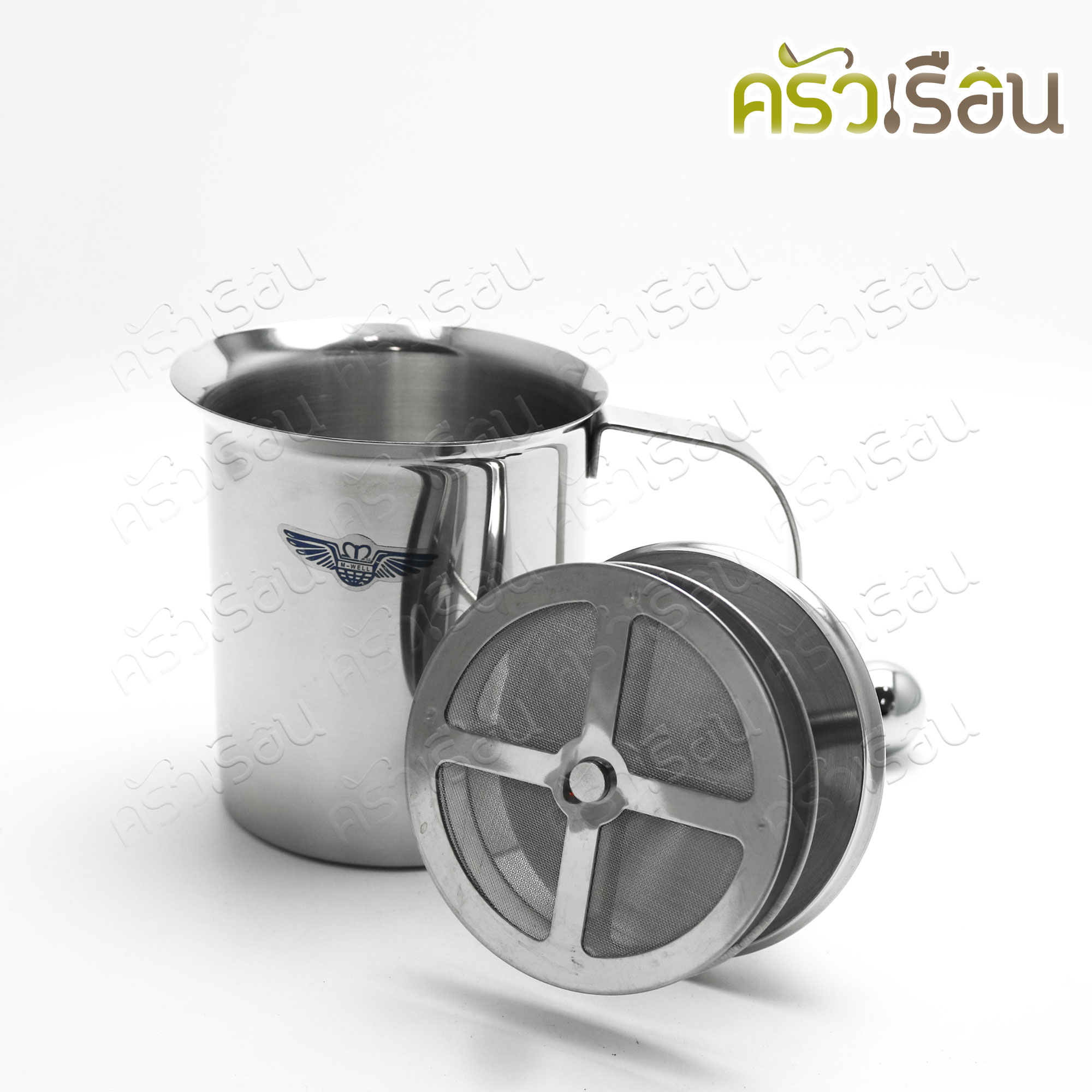 M-WELL โถตีฟองนม สเตนเลส [ ราคาต่อใบ ] ถ้วยตีฟองนม