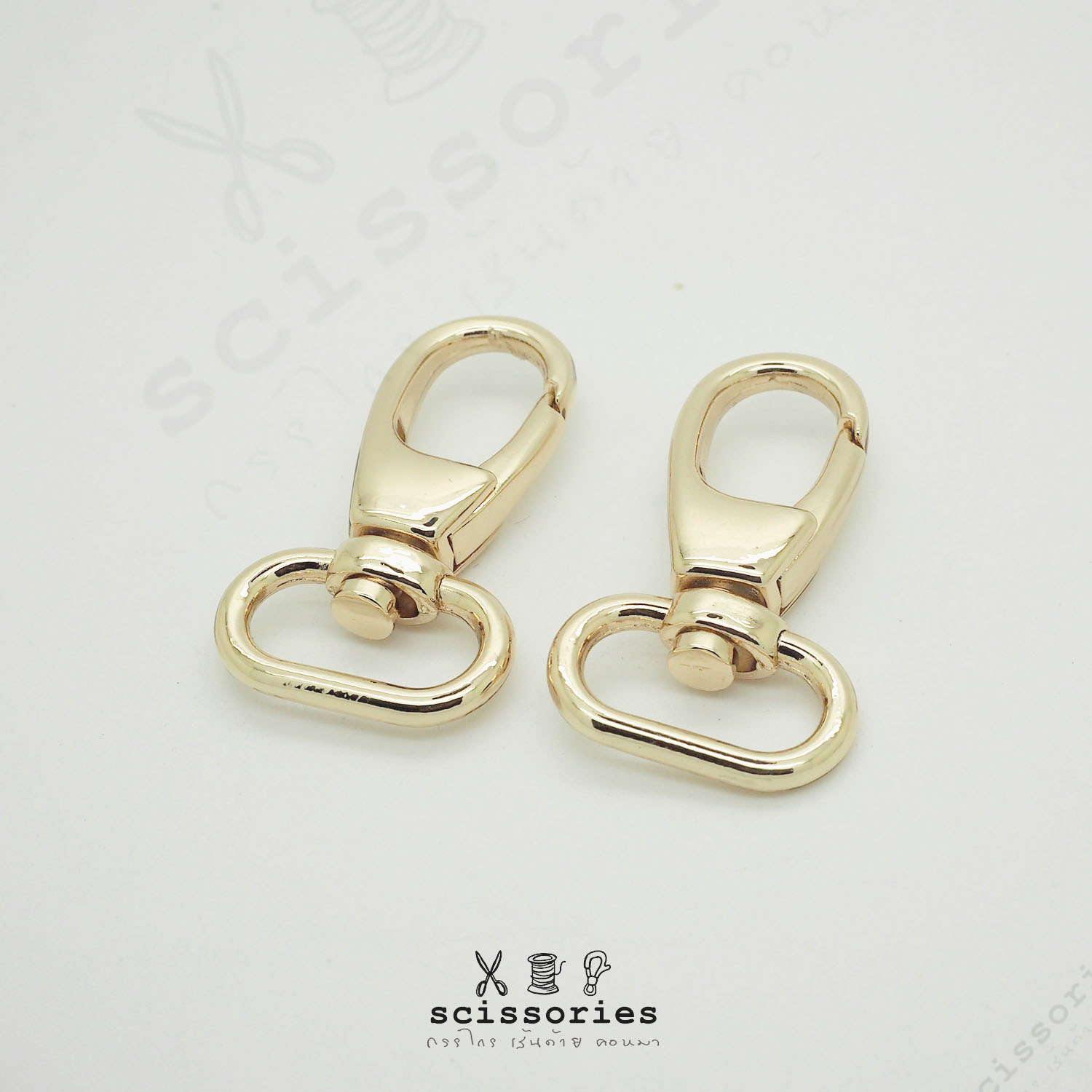 คอหมา 1.3cm 5 หุน สีทอง/2 ตัว