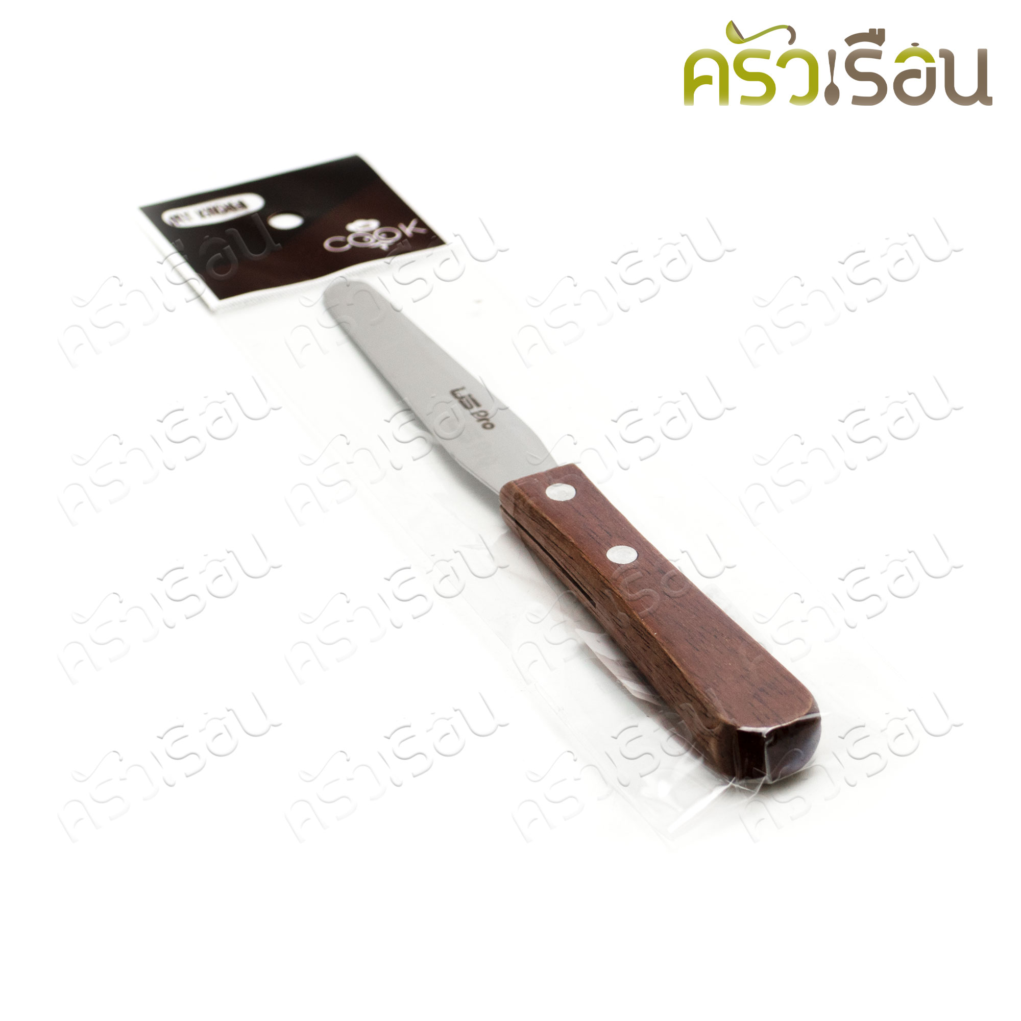 US ที่ปาดหน้าเค้ก 4 นิ้ว ด้ามไม้ LC-24 มีดปาดเนย มีดปาดครีม มีดปาดเค้ก