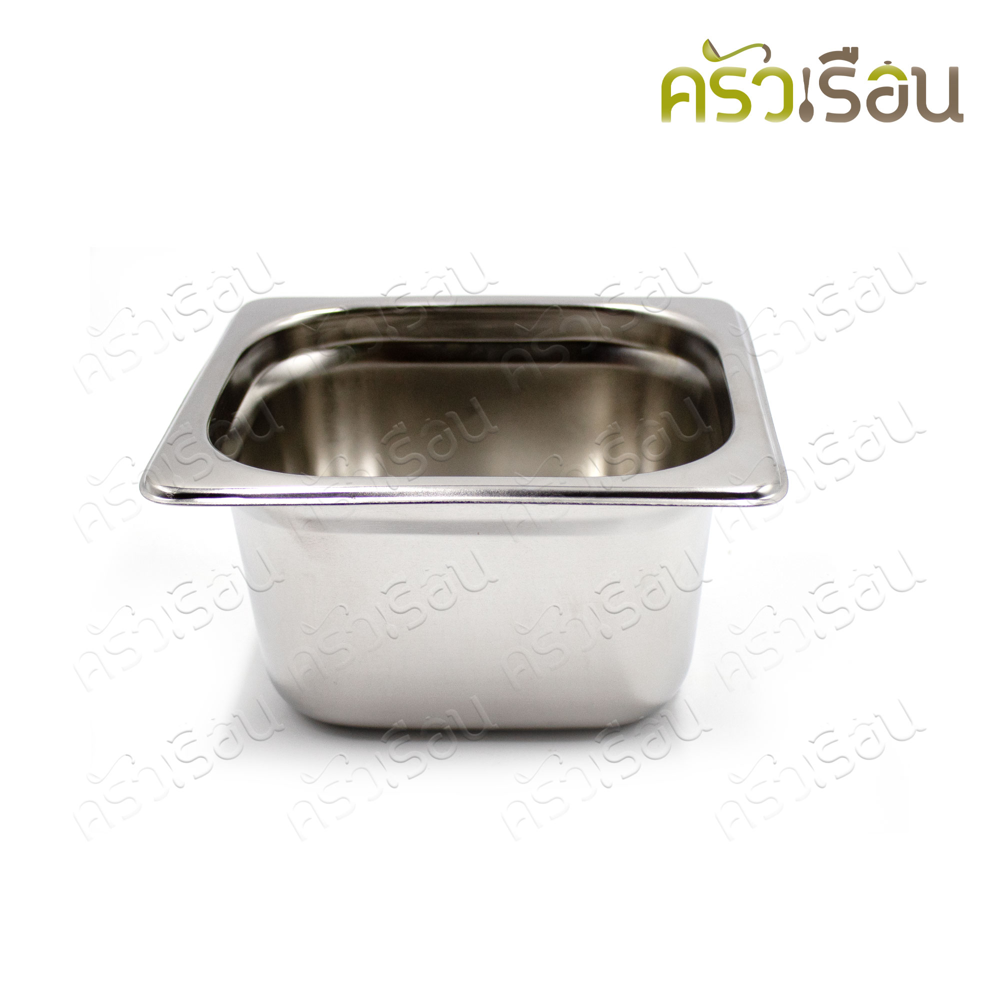 SPHINX BRAND อ่างอุ่นอาหาร 1/6 ทรงลึก รุ่น2สเตป สเตนเลส 304 [ราคาเฉพาะอ่าง ไม่รวมฝา] ขนาด 17 x 16 x 10 ซม. K135 ตราสฟิงซ์