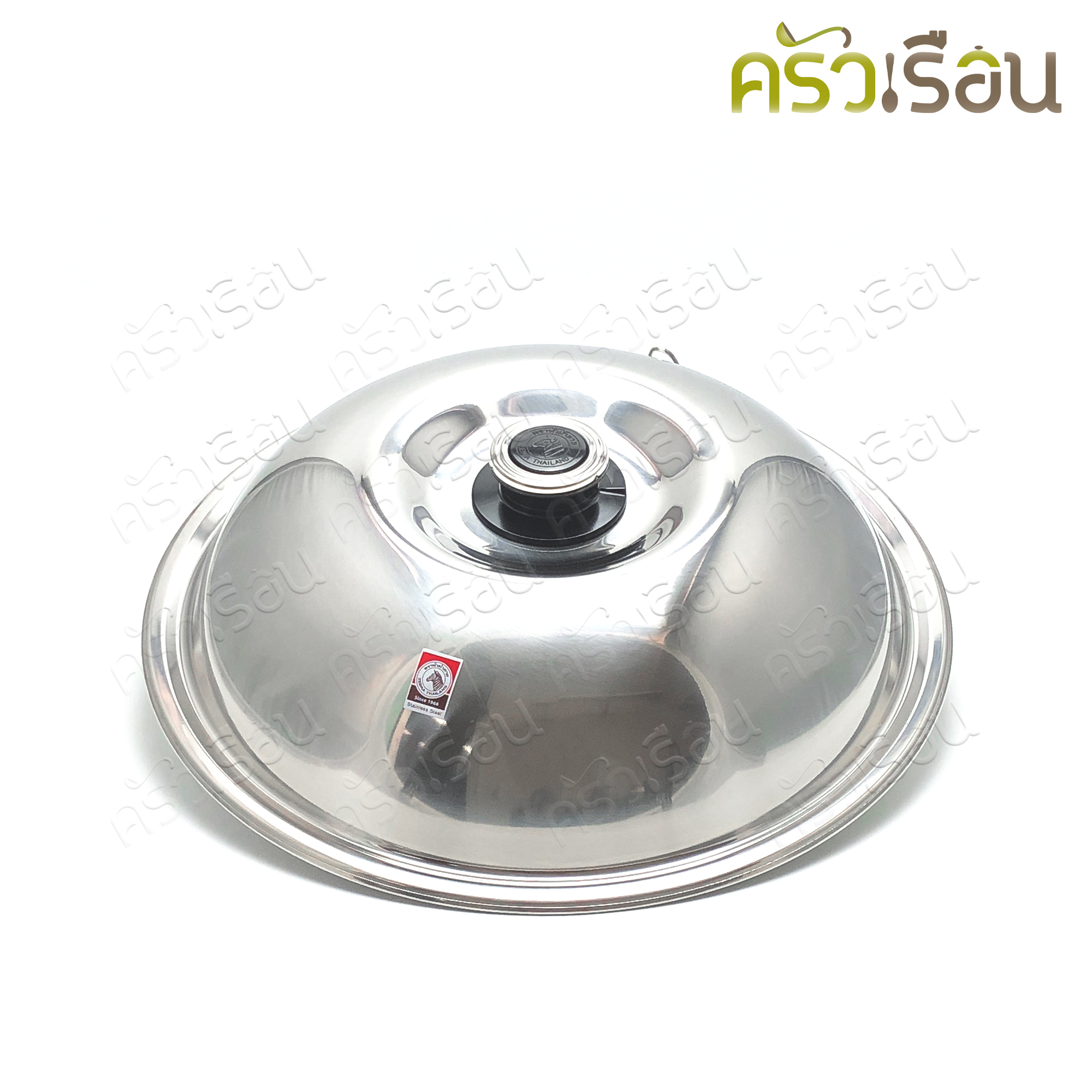 Zebra กระทะจีน สเตนเลส 5 ชั้น 42 ซม. พร้อมฝา+ชั้นนึ่ง ตราหัวม้าลาย 176202 กระทะม้าลาย wok