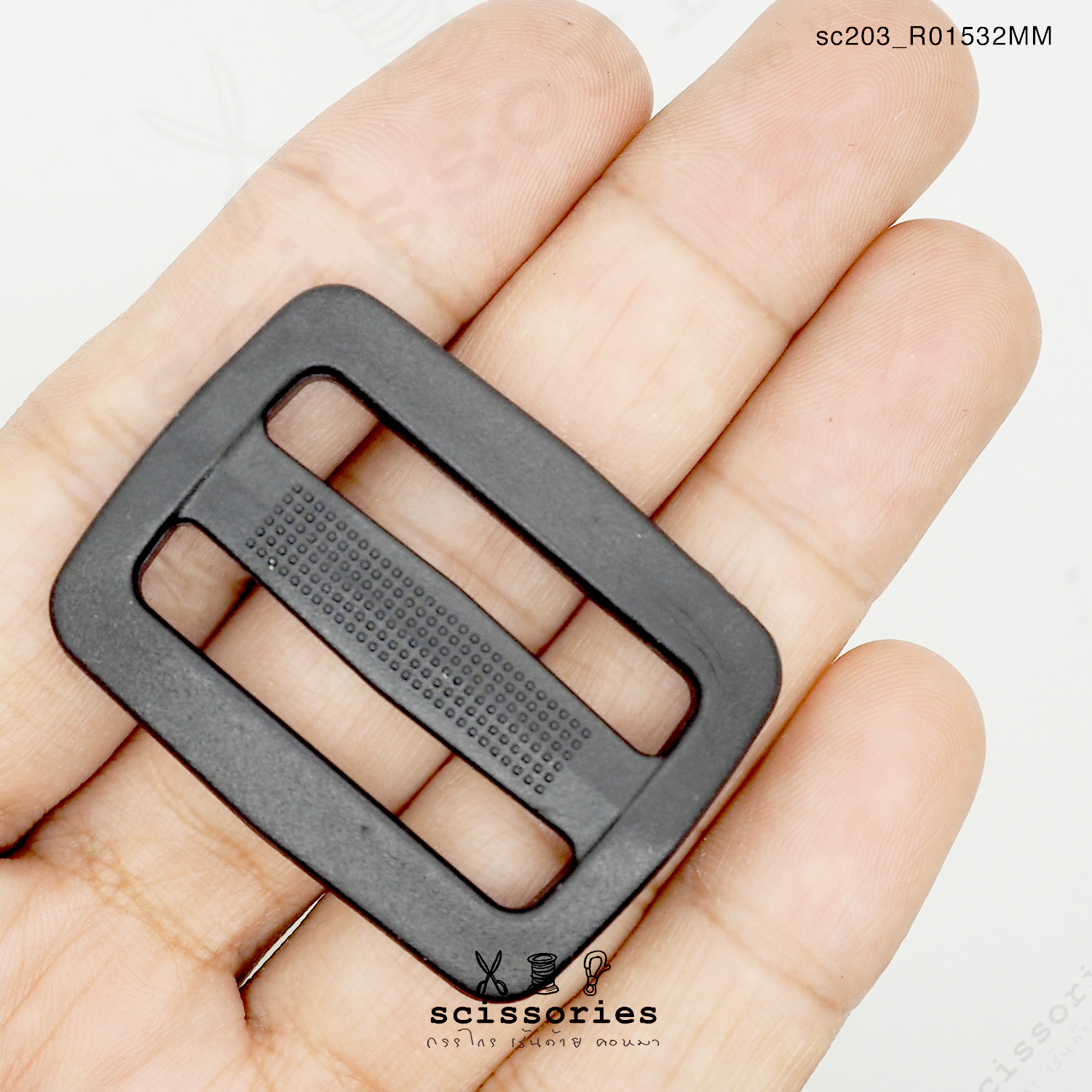 ตัวเลื่อน 32mm พลาสติกสีดำ10 ตัว