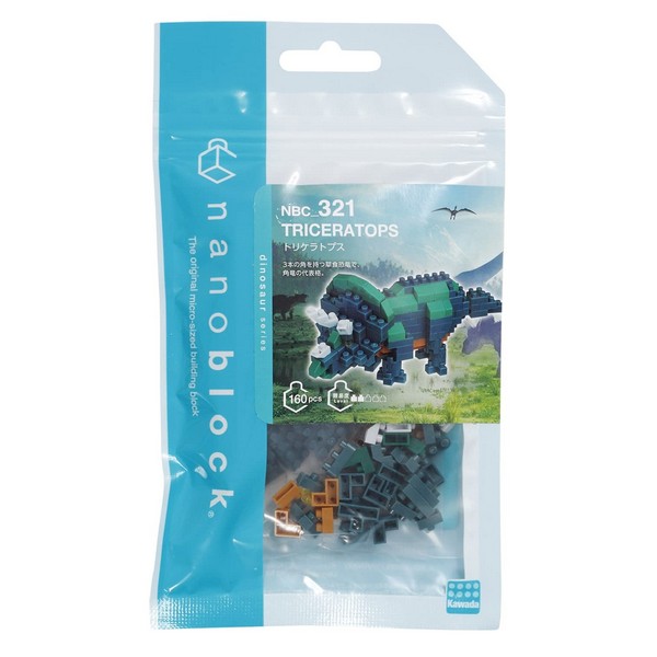 Kawada nanoblock NBC_321 Triceratops 4972825218570 (นาโนบล็อค)