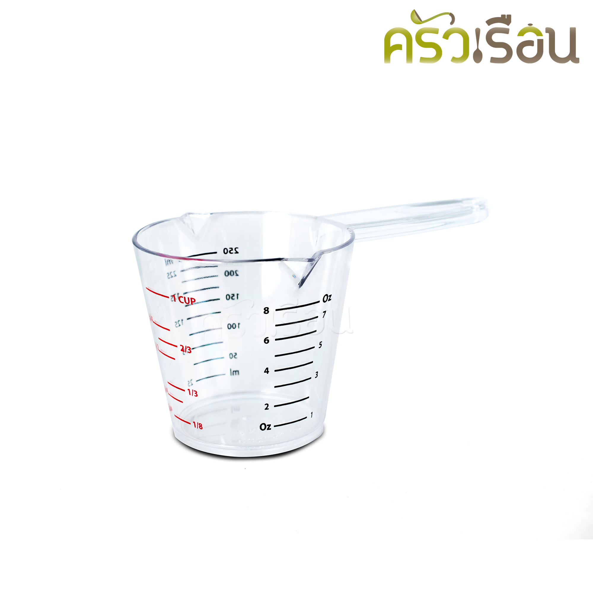 Reangwa Standard ถ้วยตวง พลาสติก มีสเกล ใส PS ถ้วยตวงของเหลว
