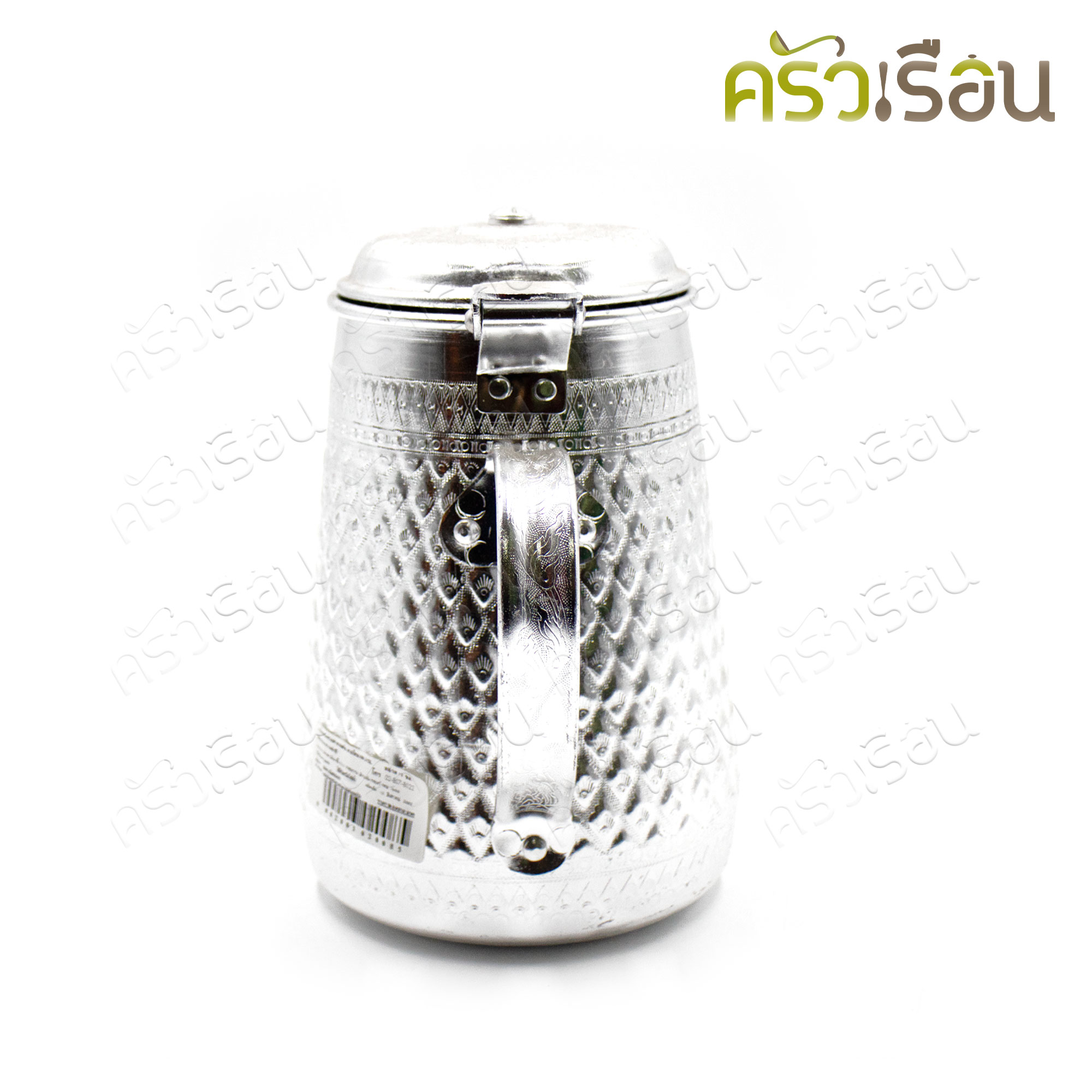 Diamond brand กาน้ำ อลูมิเนียม ทรงกรวย ฝาบานผับ ลายไทย ก้น Ø 13 ซม. ความจุ 2 ลิตร ตราเพชร A 513 L