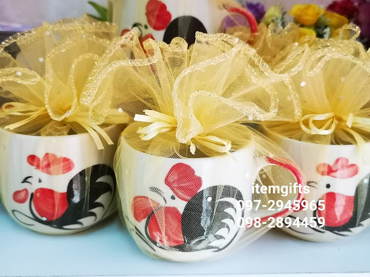 ของชำร่วยแก้วเซรามิก ลายไก่