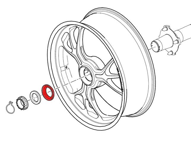 SPACER ล้อหลังดุมใหญ่ CNC RACING