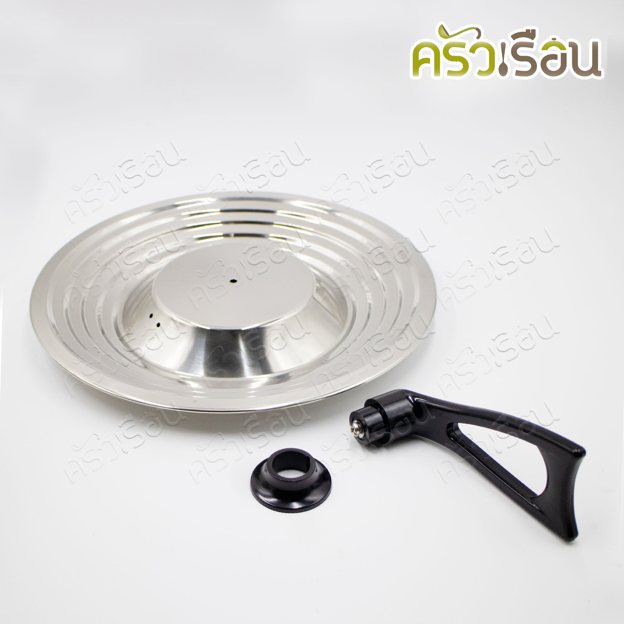 ชุดชามผสมแป้ง พร้อมฝา สเตนเลส 18-26 ซม. ชามผสม 5 ใบ + ฝา 1 อัน