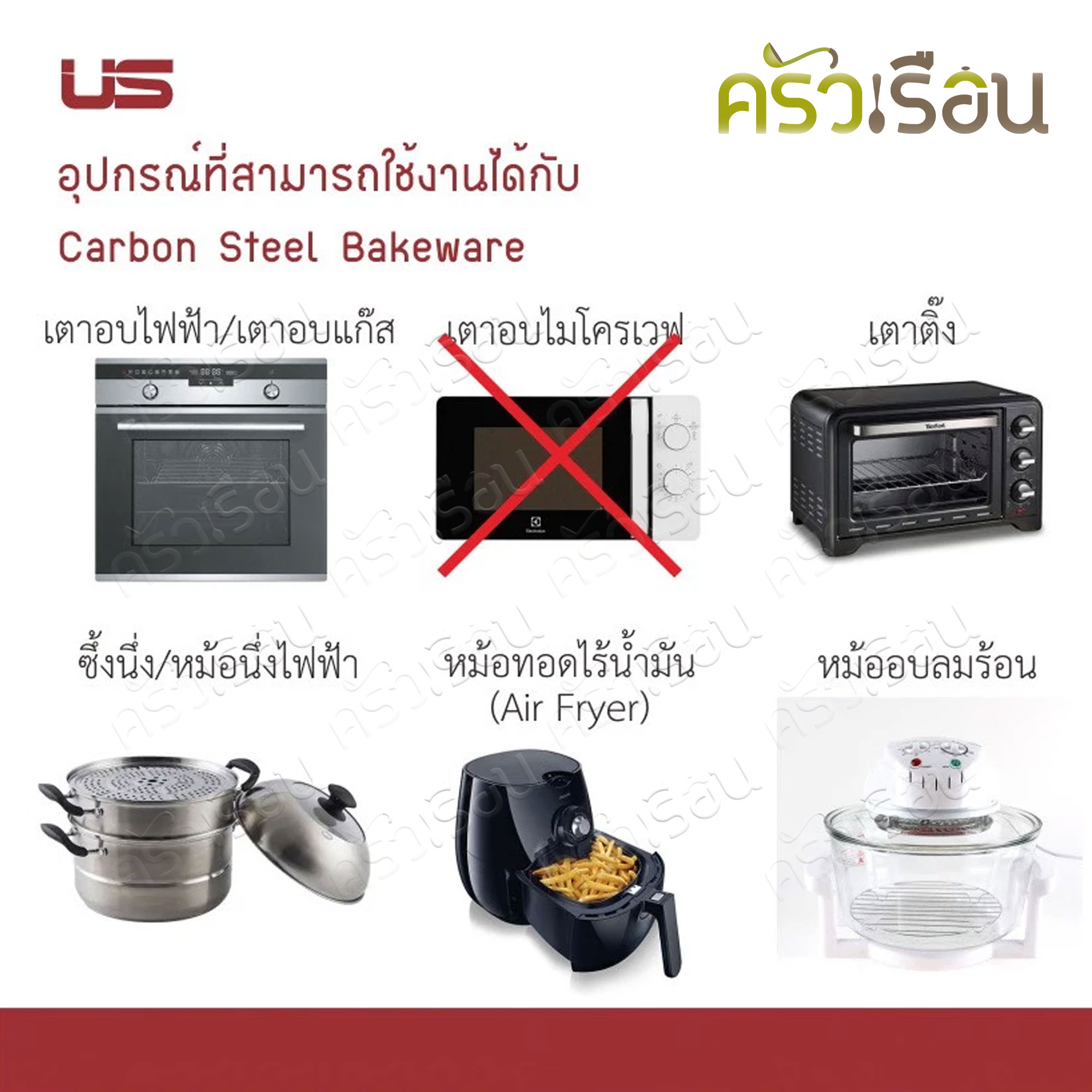 US ถาดมัฟฟิน non stick 12 ถ้วย 3 ซม. BA-1012 ถาดอบขนม ถาดอบ คัพเค้ก ถาดรองอบ