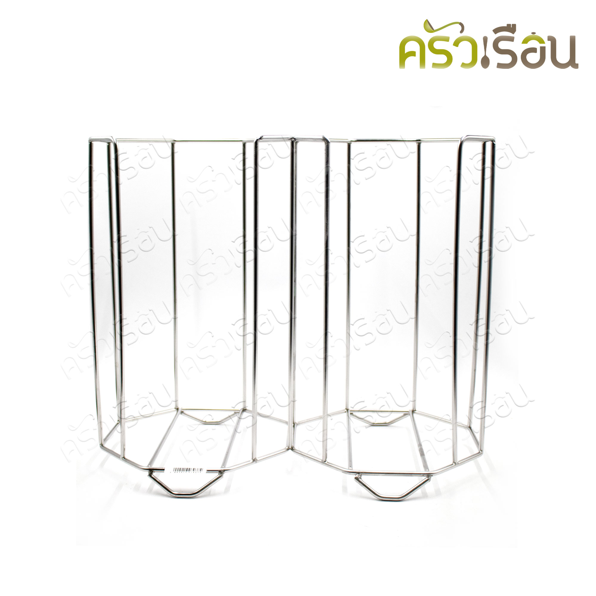 HORSE BRAND ที่วางชาม / จาน สเตนเลส 2 ช่อง ตราม้า สำหรับร้านก๋วยเตี๋ยว 9.5 นิ้ว กว้าง 50 ซม. ยาว 24.5 ซม. สูง 42.5 ซม.