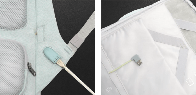 กระเป๋าสะพายหลัง CLICKPACK JOY กระเป๋ากันขโมย สีมิ้นต์