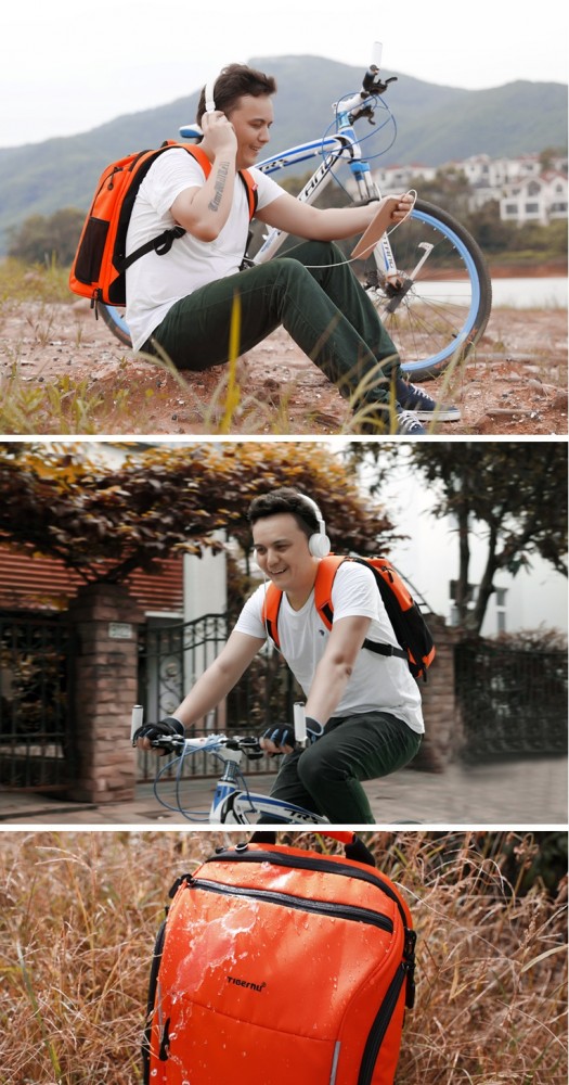 กระเป๋าโน๊ตบุ๊ค กระเป๋าเป้ TIGERNU T-B3265 สีส้ม