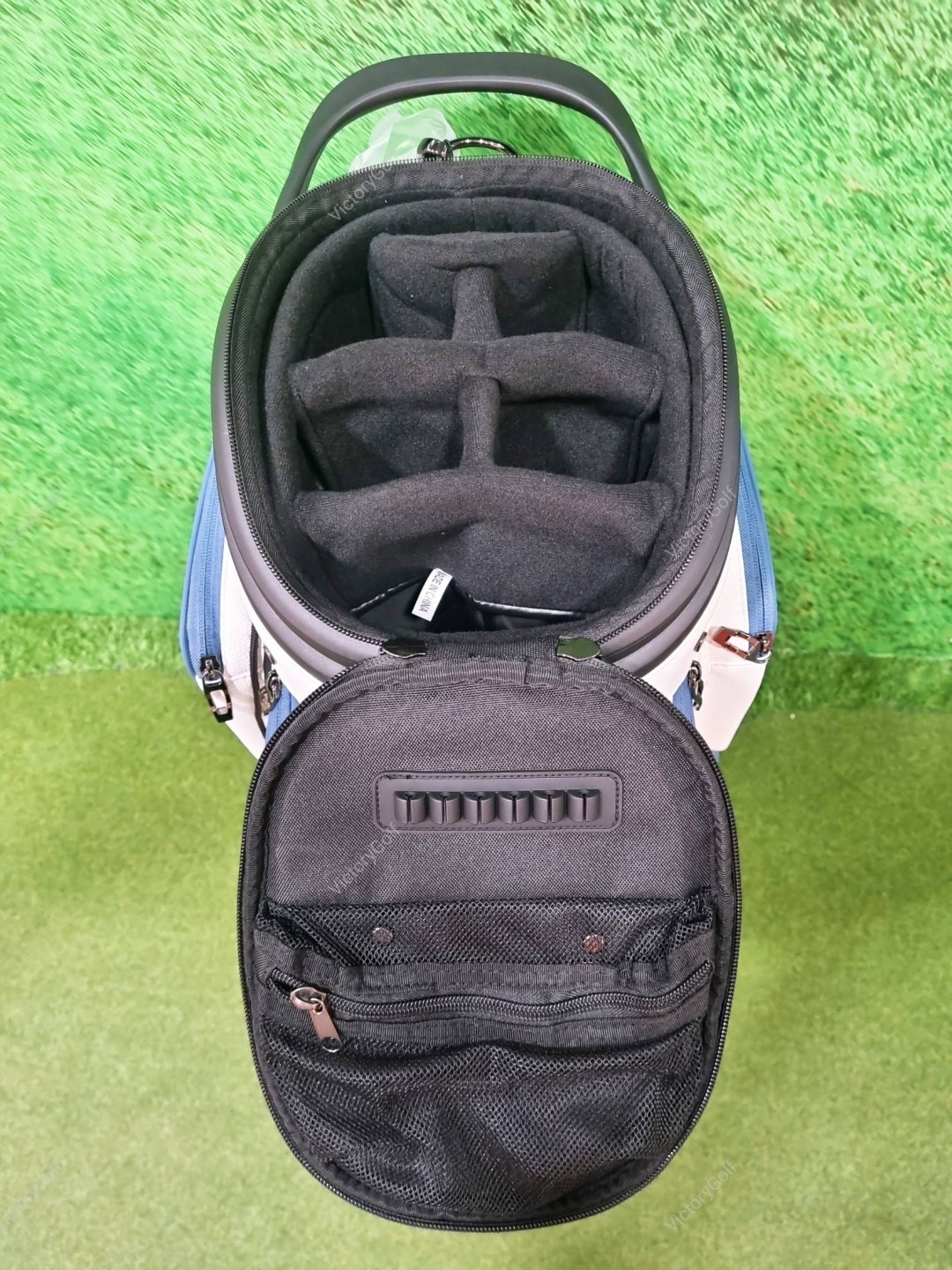 (Genuine) Golf Bag Travel BOYEA One (New version) 4 wheels สีน้ำเงิน-ขาว *Free Cover Protector
