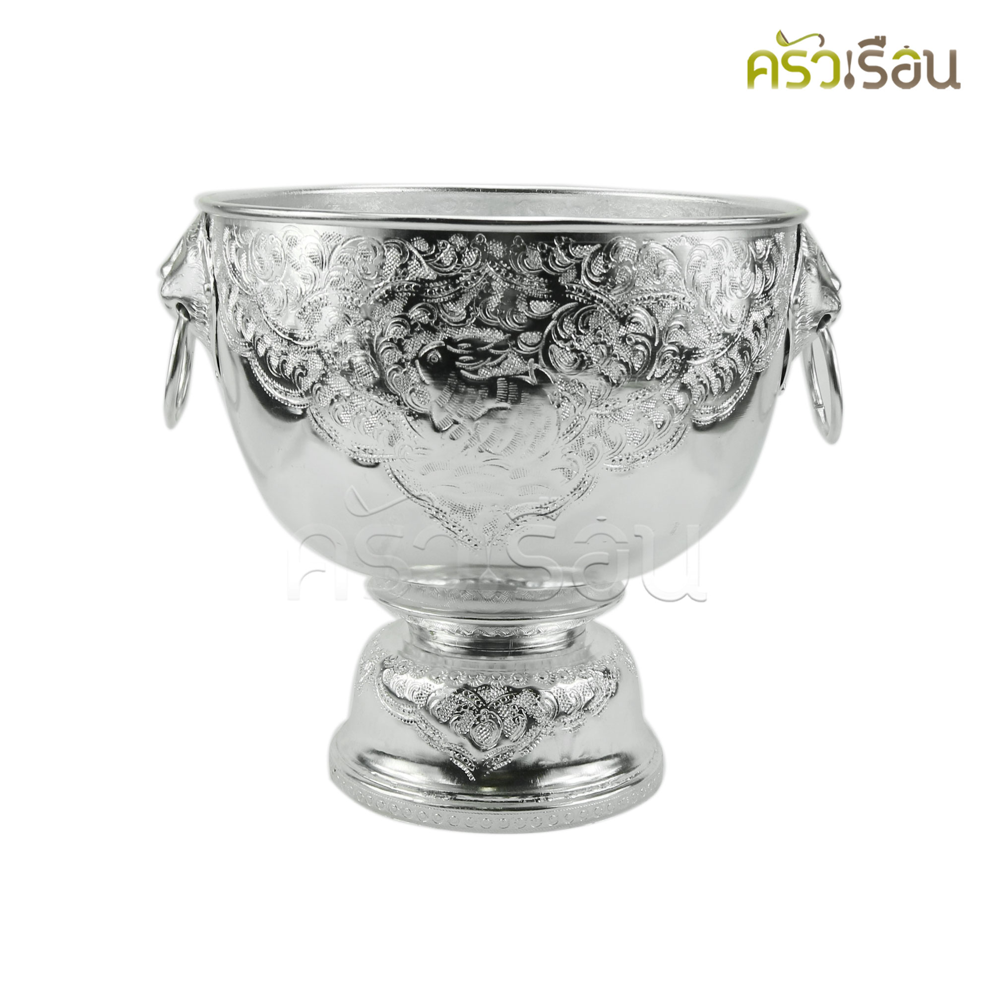 แมวน้ำ ราคาต่อใบ ขันน้ำหัวสิงห์ 30 ซม. อลูมิเนียม ตราแมวน้ำ ราคาตามขนาดที่เลือก ขันหัวสิงห์ ขัน ขันน้ำมนต์ ตักบาตร