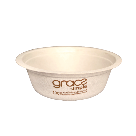 GRACZ ชาม กลม L001 ขนาด 500 มล. แพ็ค 50 ใบ ไบโอชานอ้อย